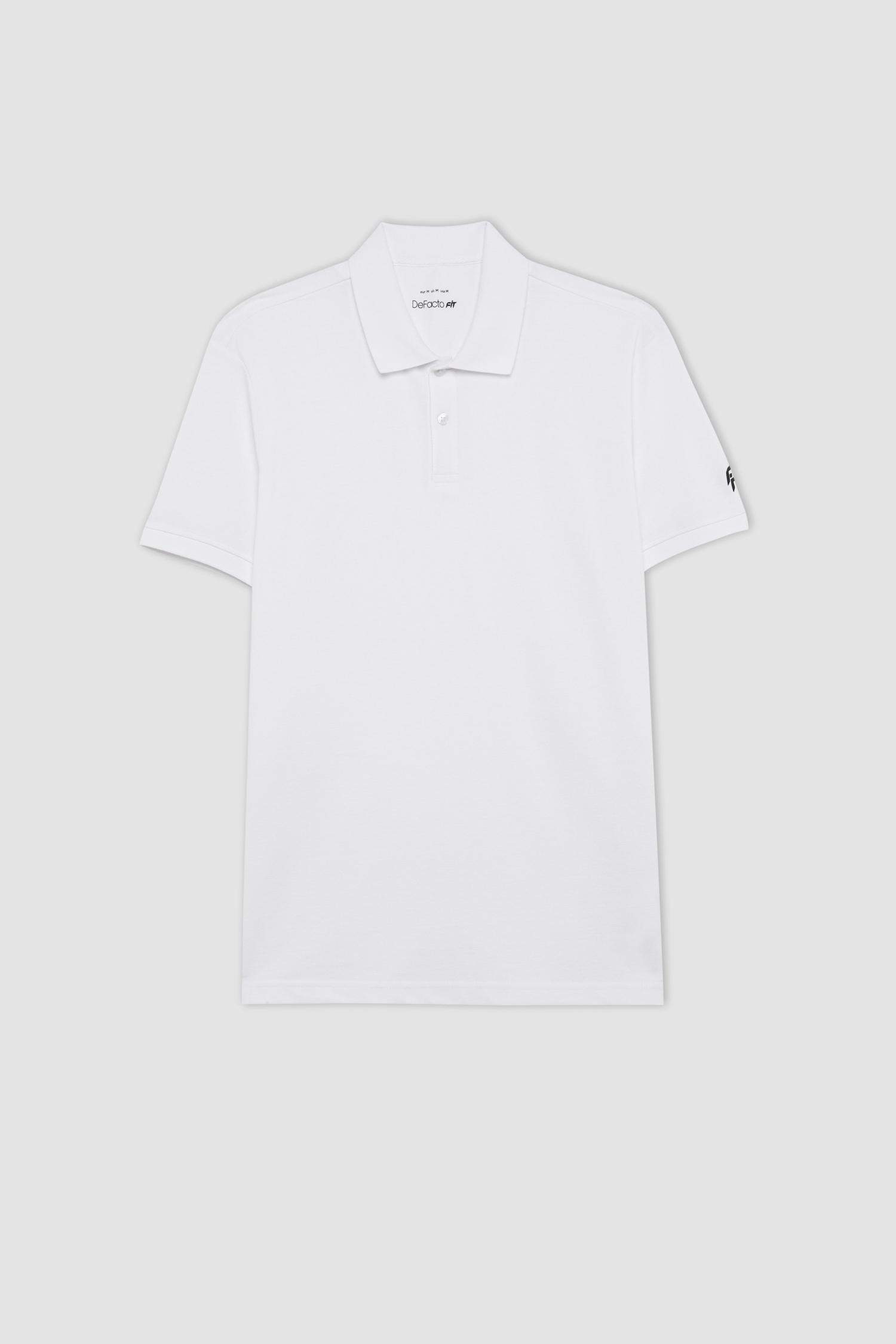 DeFactoFit Slim Fit Polo Neck T-Shirt