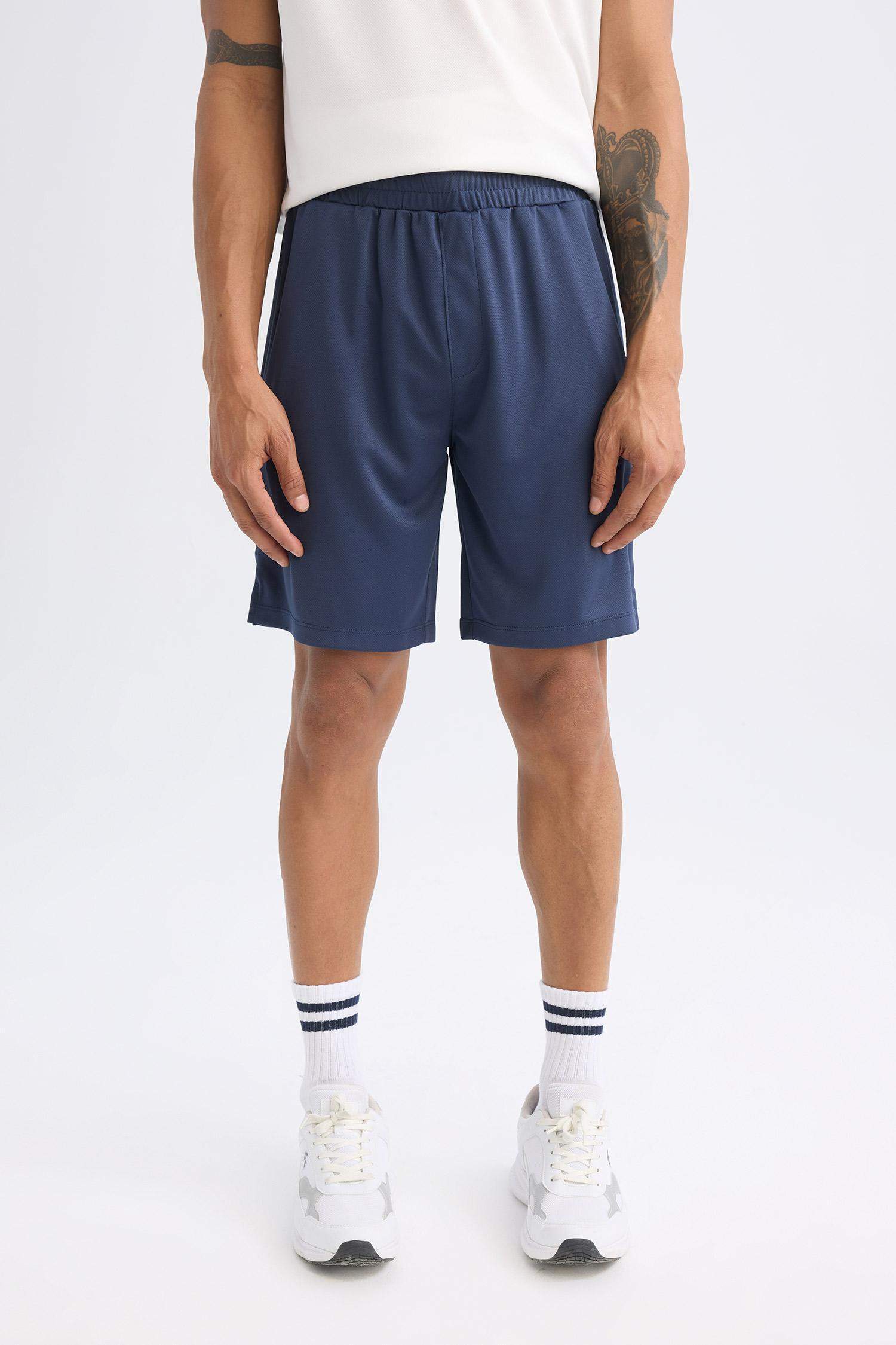 DeFactoFit Hızlı Kuruyan Slim Fit Dar Kesim Sporcu Standart Paça Şort