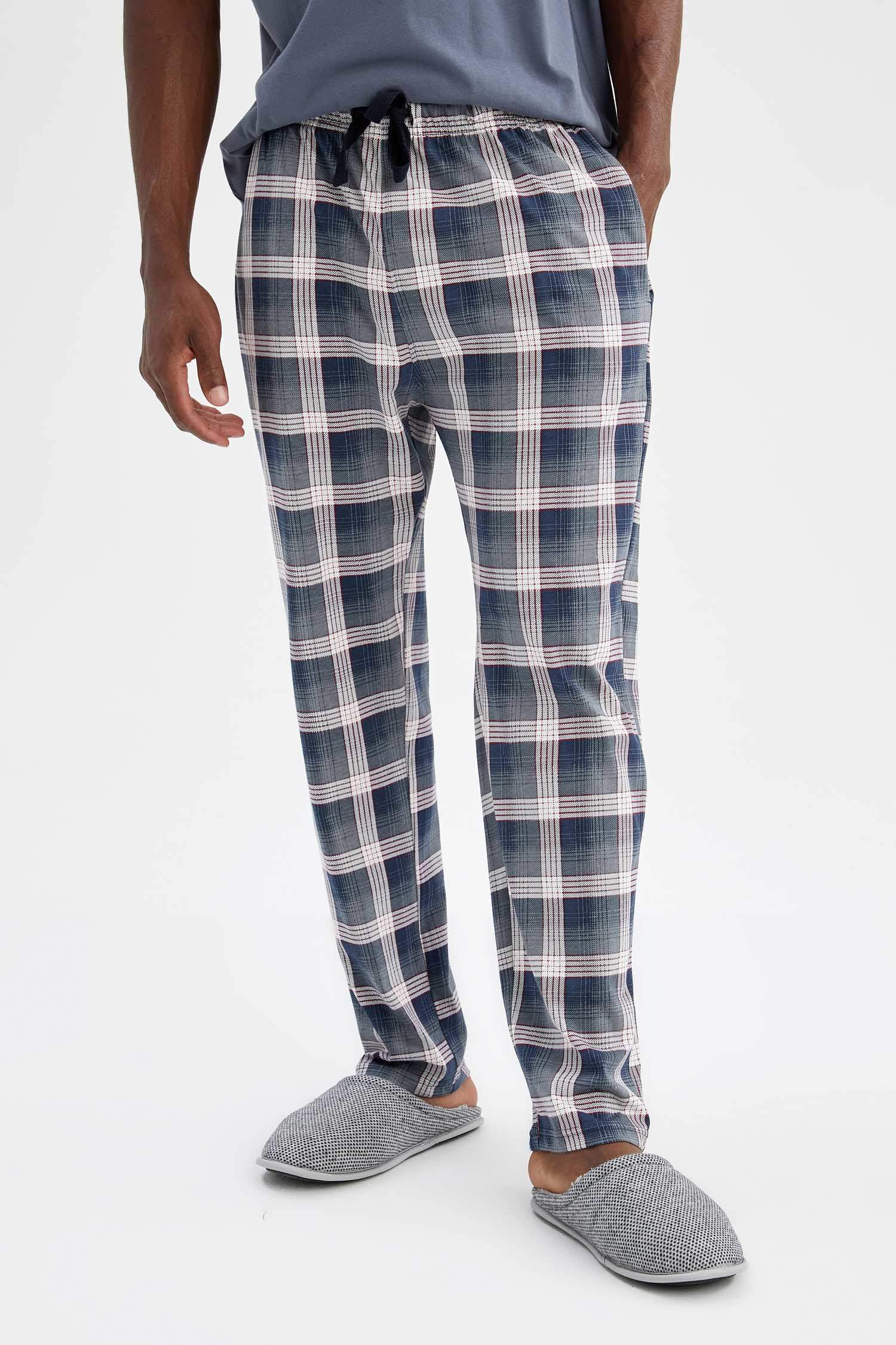 Defacto Regular Fit Ekose Desenli Pijama Altı. 1
