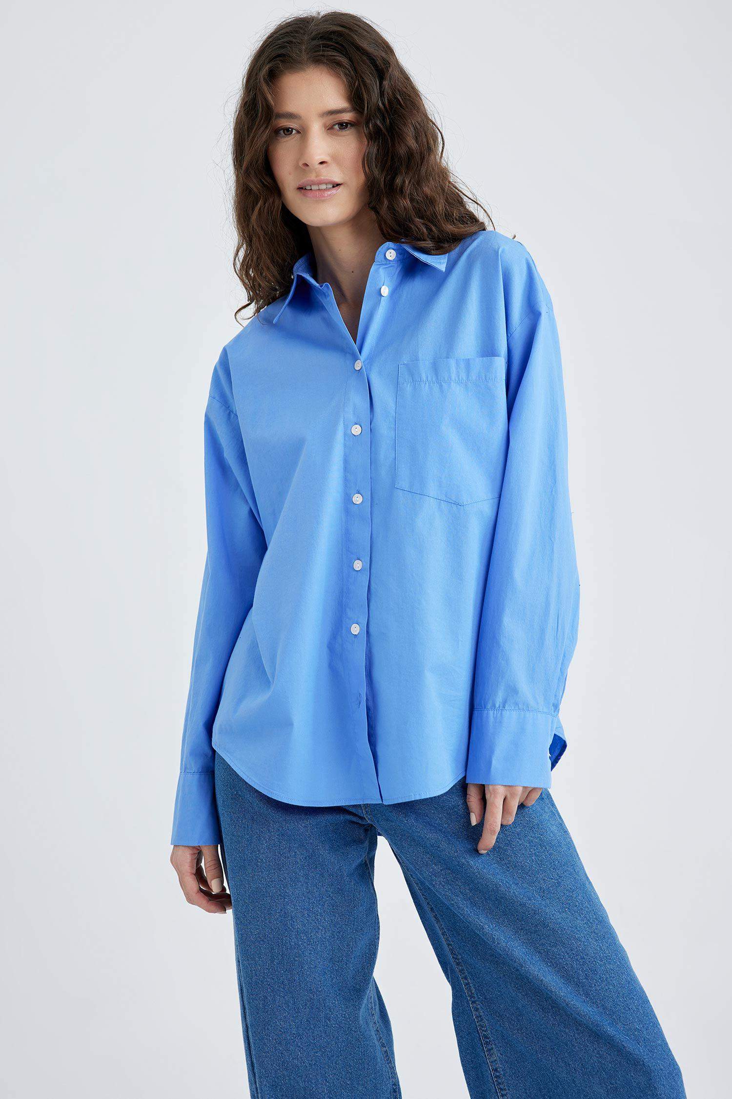Рубашка оверсайз из 100% хлопка