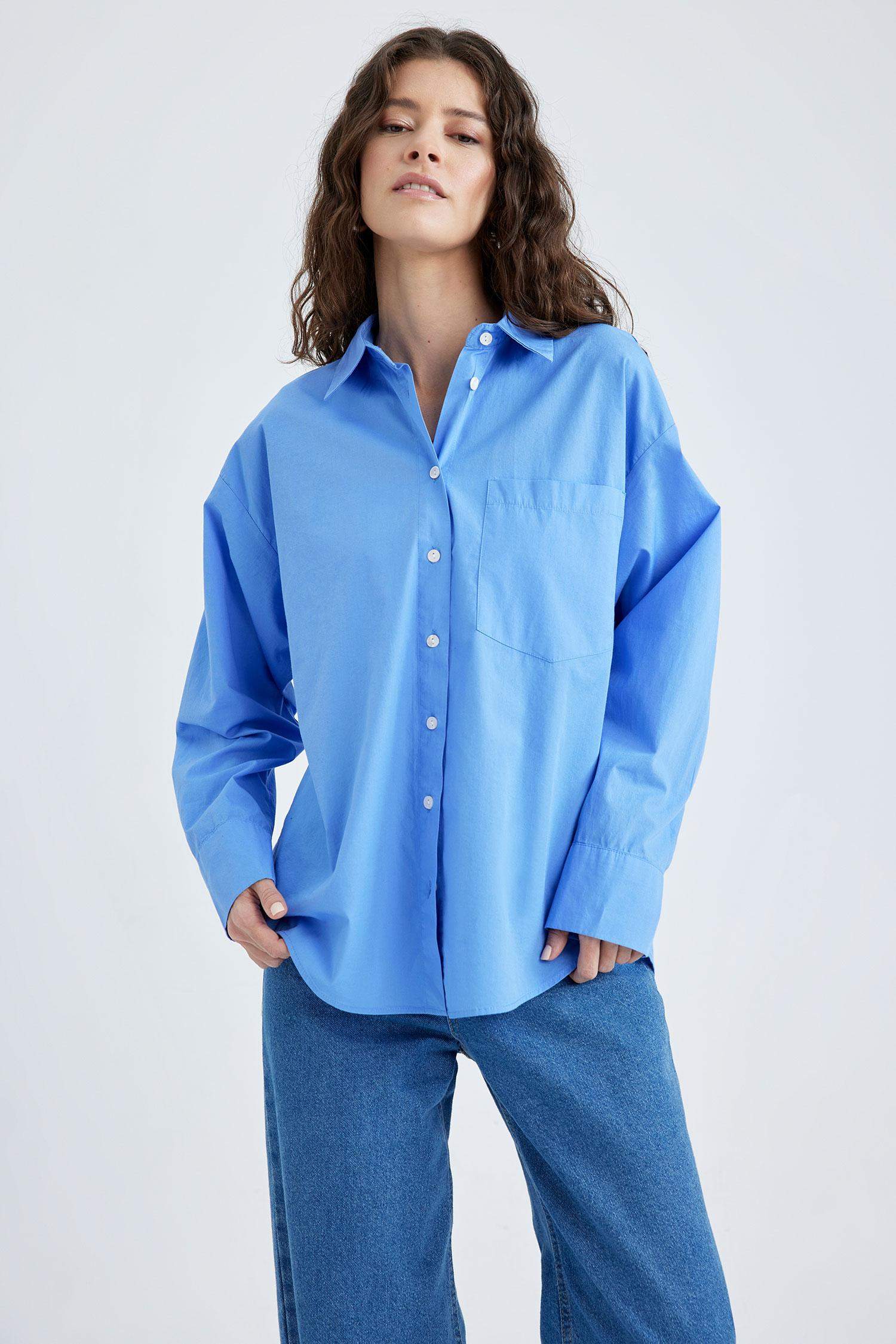 Рубашка оверсайз из 100% хлопка