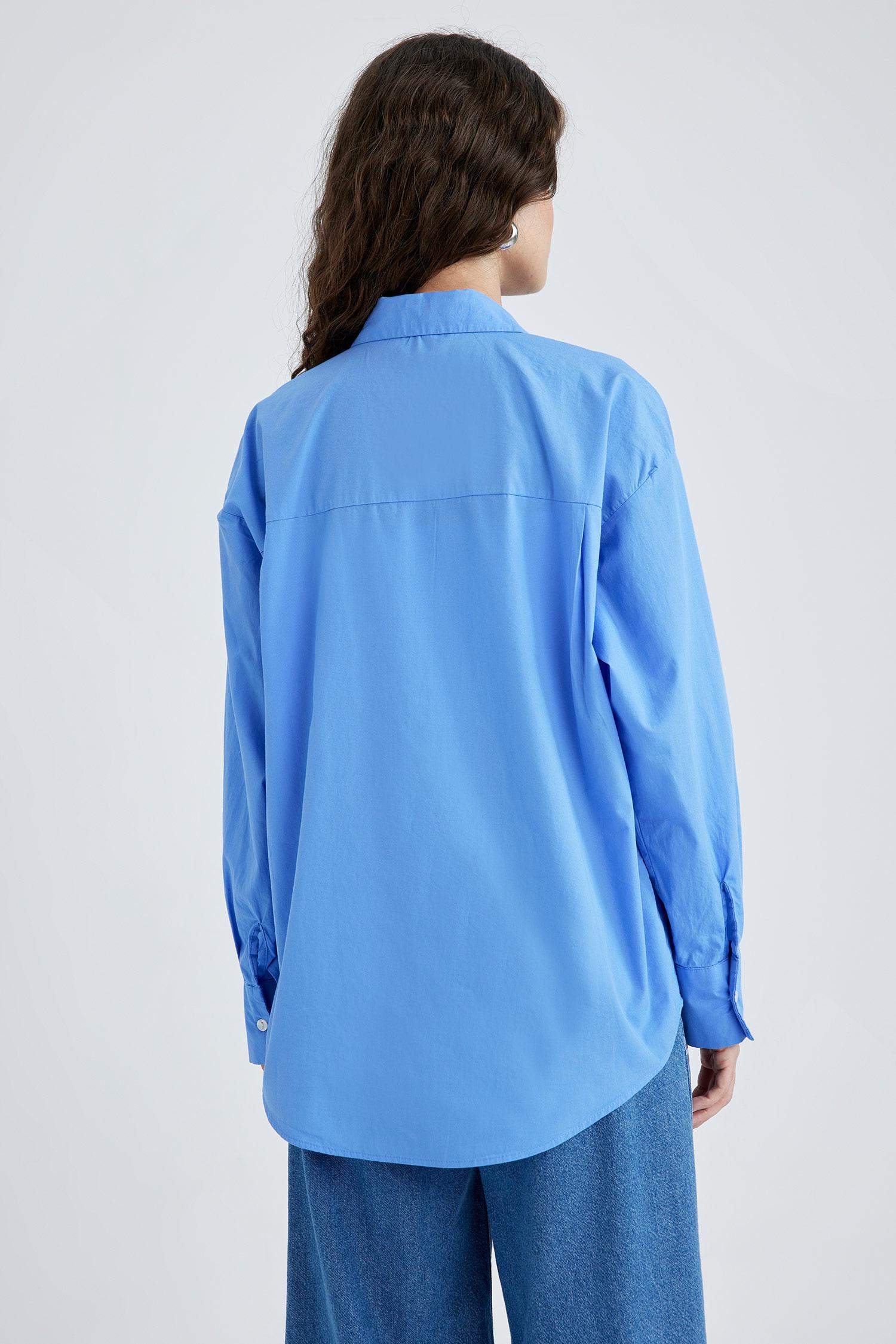 Рубашка оверсайз из 100% хлопка