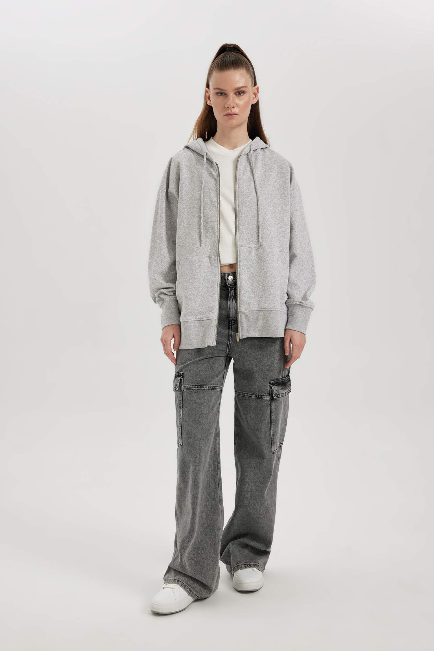 Кардиган/болеро кольору сірий меланж