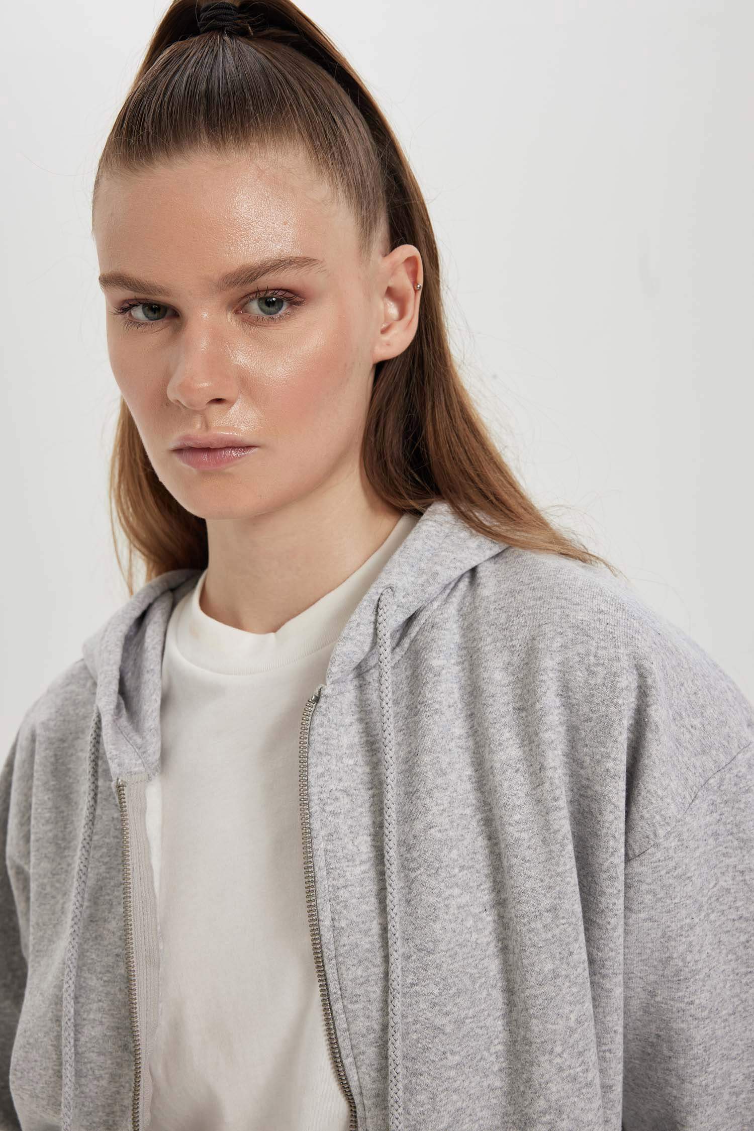 Кардиган/болеро кольору сірий меланж