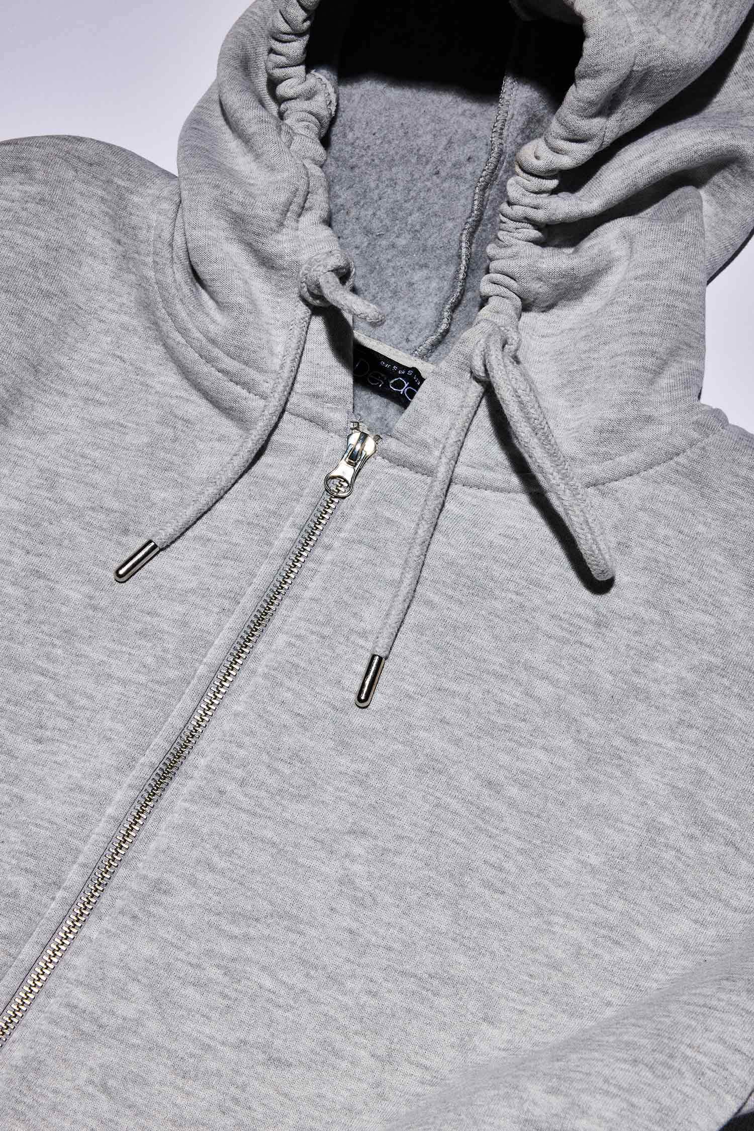 Oversize Geniş Kalıp Kapüşonlu Fermuarlı Sweatshirt