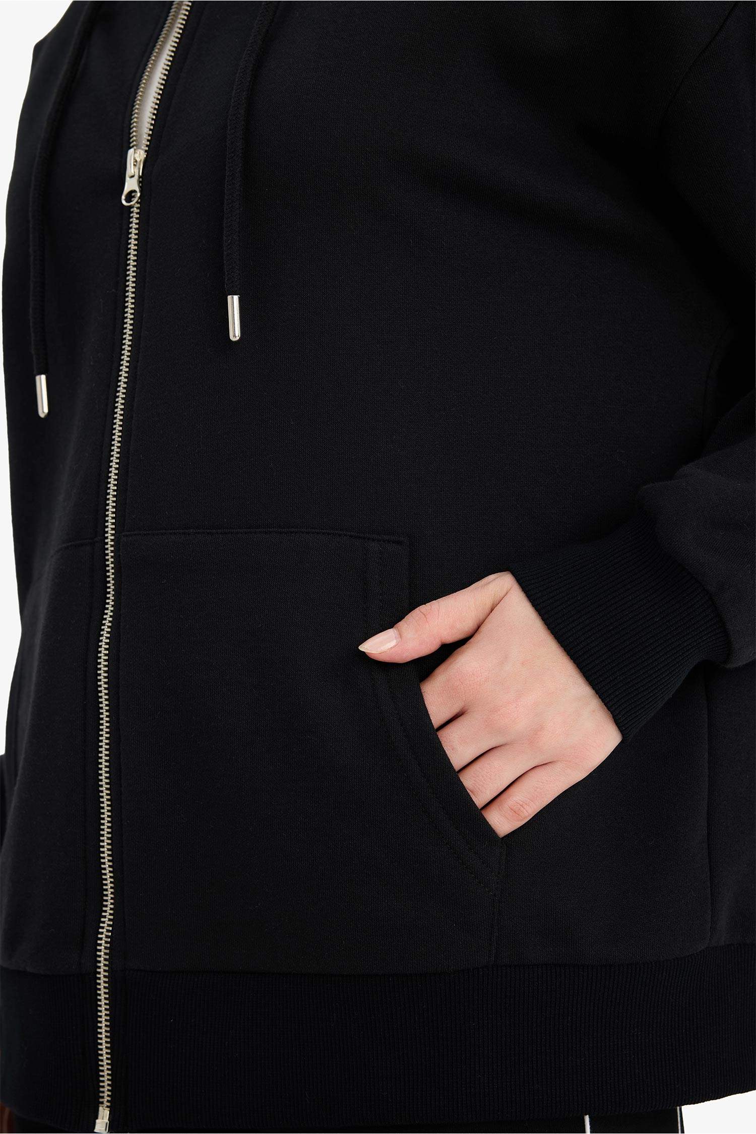 سويت شيرت سادة اوفر سايز بغطاء للرأس