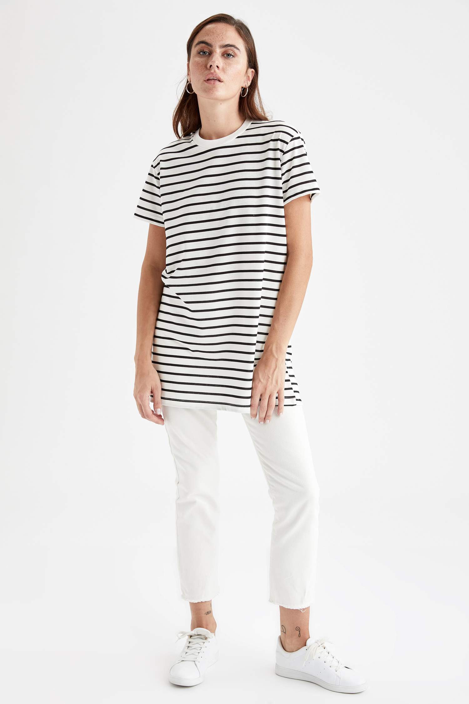 Mixed Color WOMAN Relaxed Fit Striped 