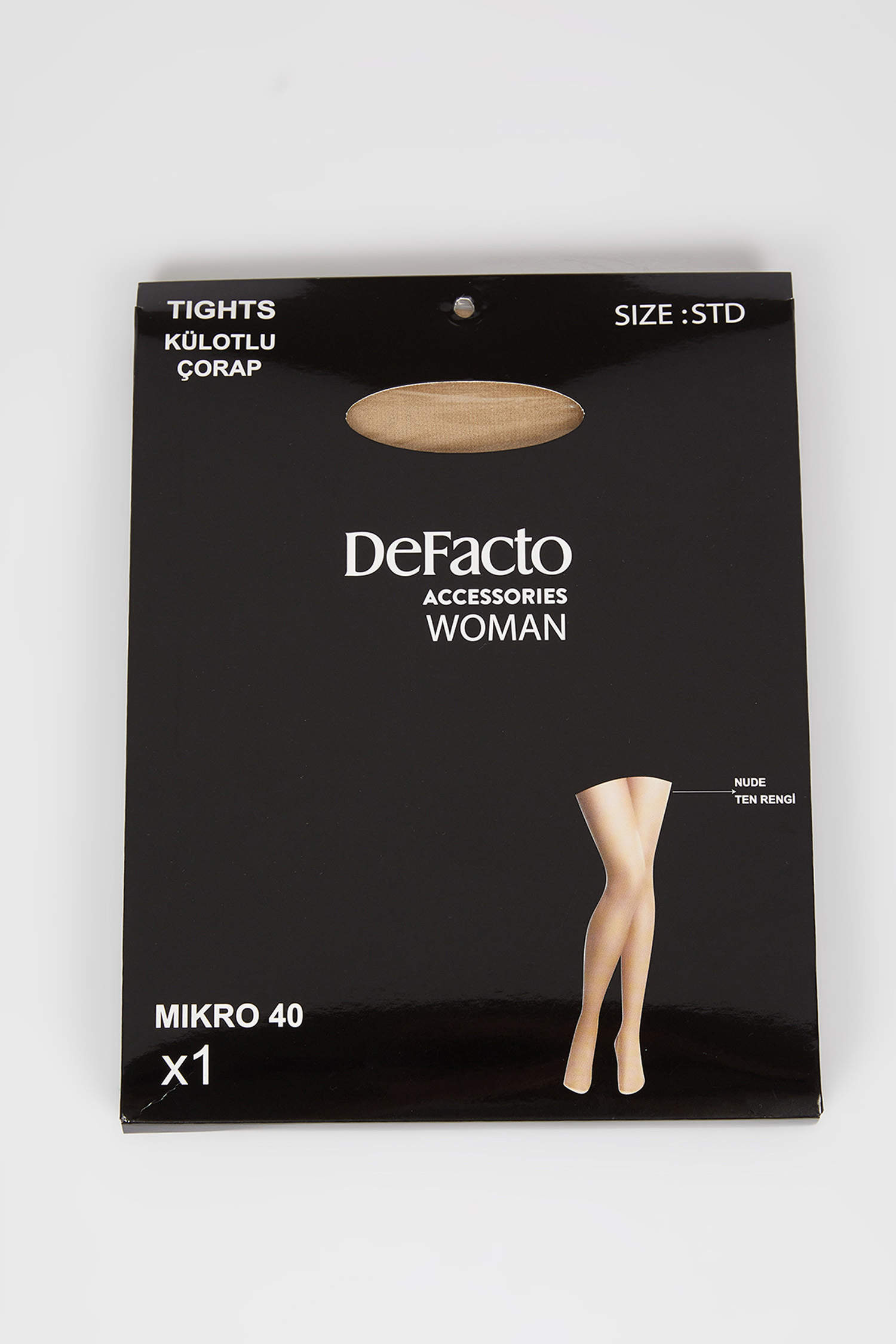 Defacto Kadın Micro 40 Ten Rengi Külotlu Çorap. 1