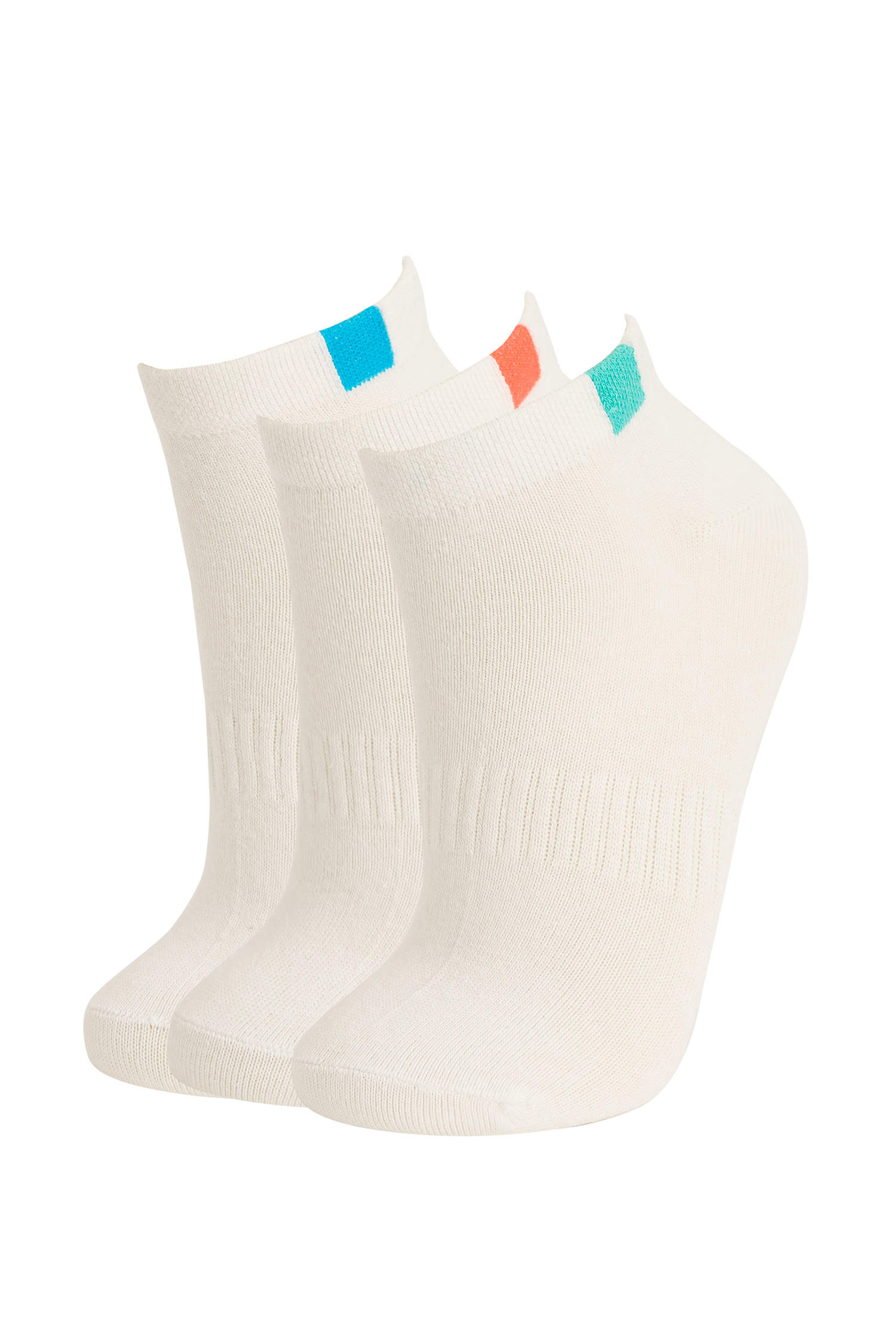 Defacto Kadın 3'lü Pamuklu Patik Çorap. 1