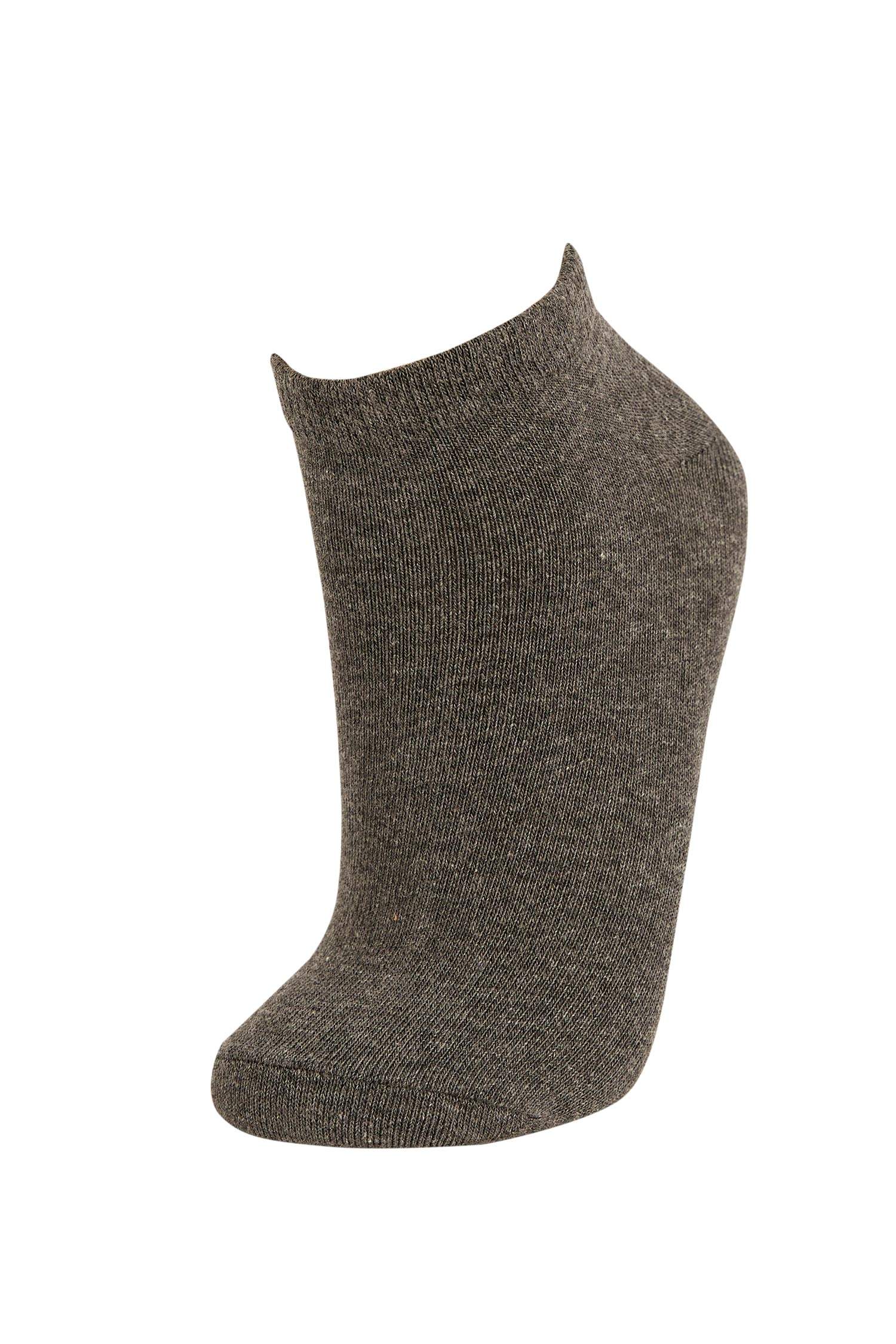 Defacto Kadın 5'li Pamuklu Patik Çorap. 4