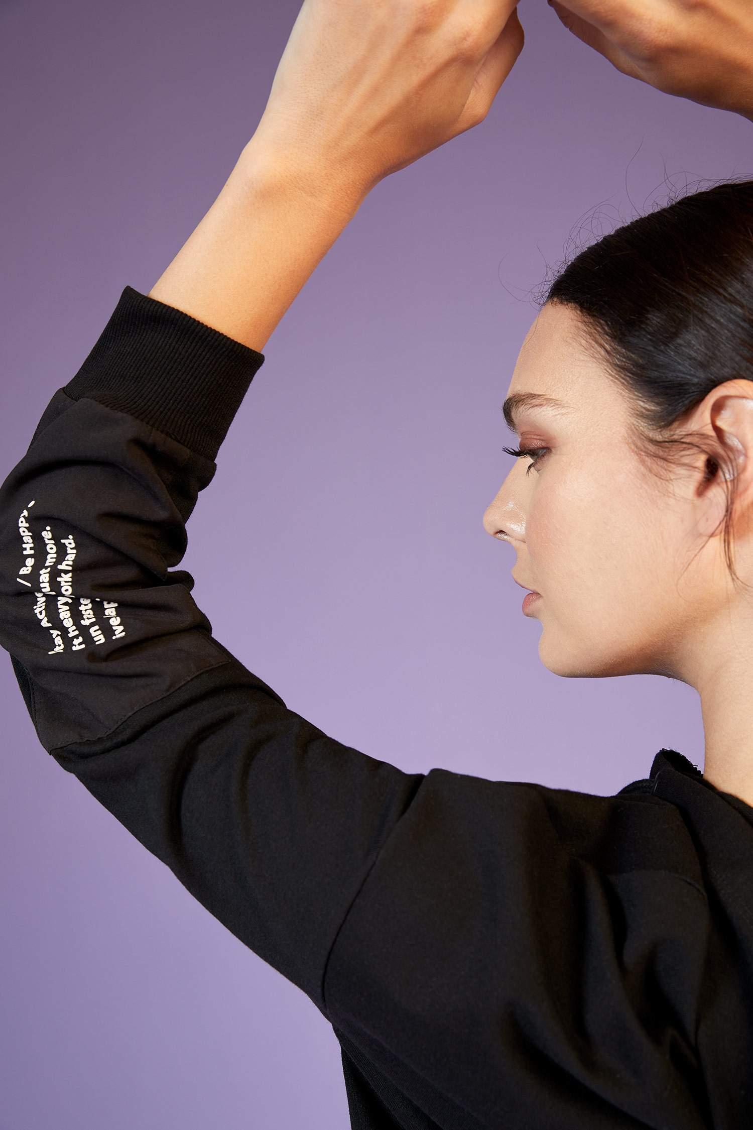 Defacto Regular Fit Kapüşonlu Baskılı Kanguru Cepli Sweatshirt Tunik. 6