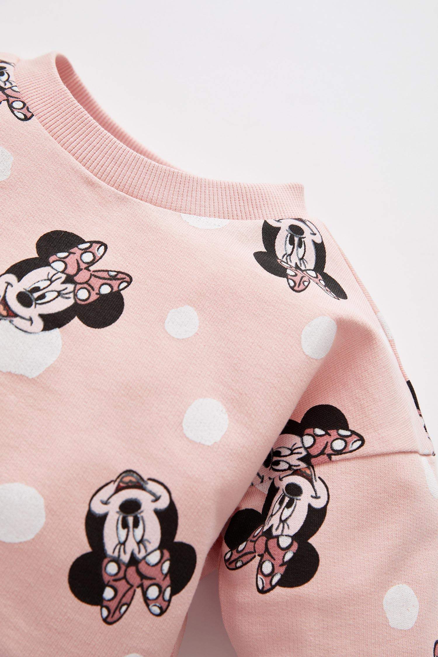 Pink Baby Girl Licensed Minnie Mouse Long Sleeve Sweater And Trousers ...