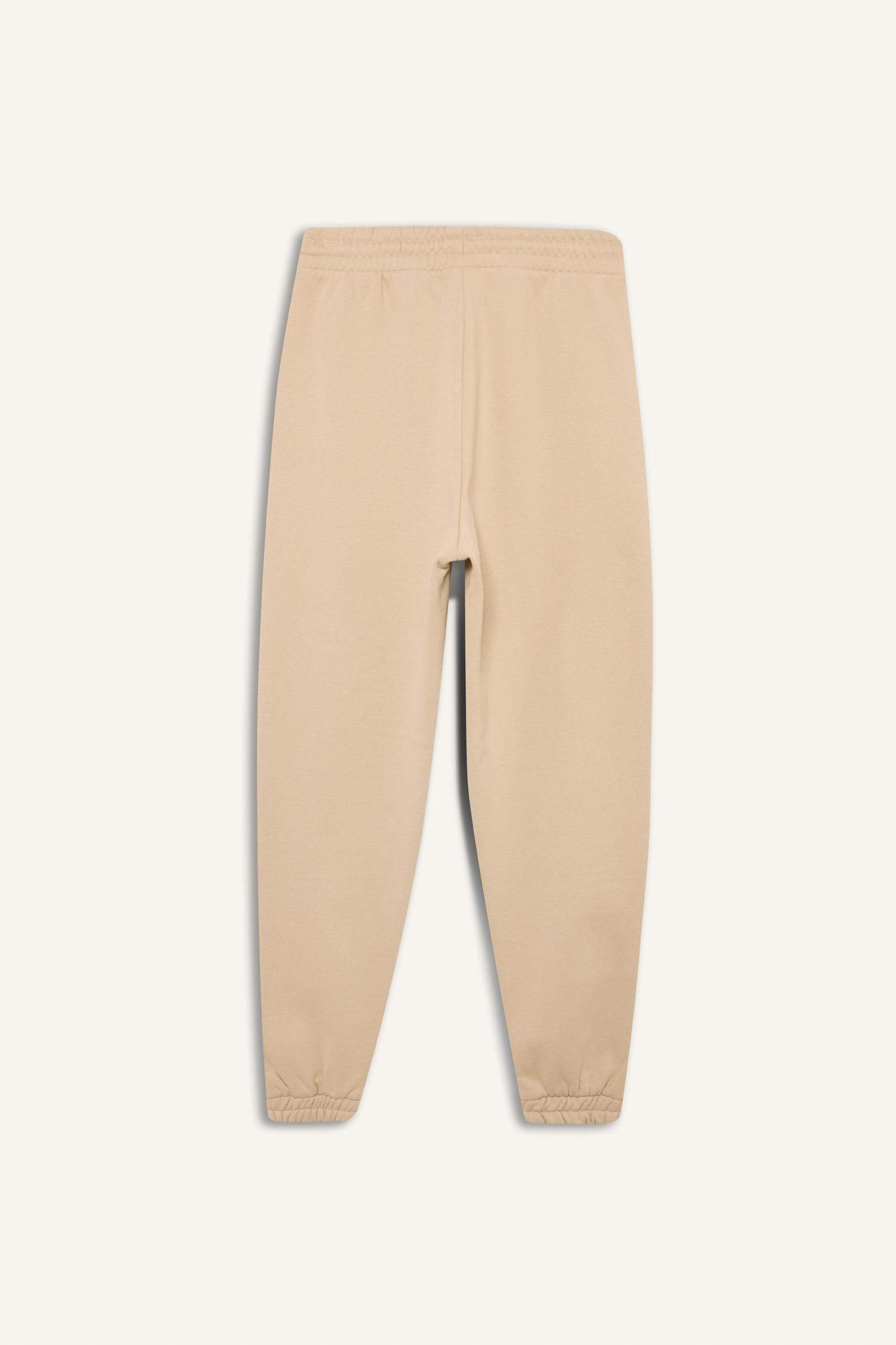 Jogger Kalın  Eşofman Altı Cepli Bağcıklı Yüksek Bel