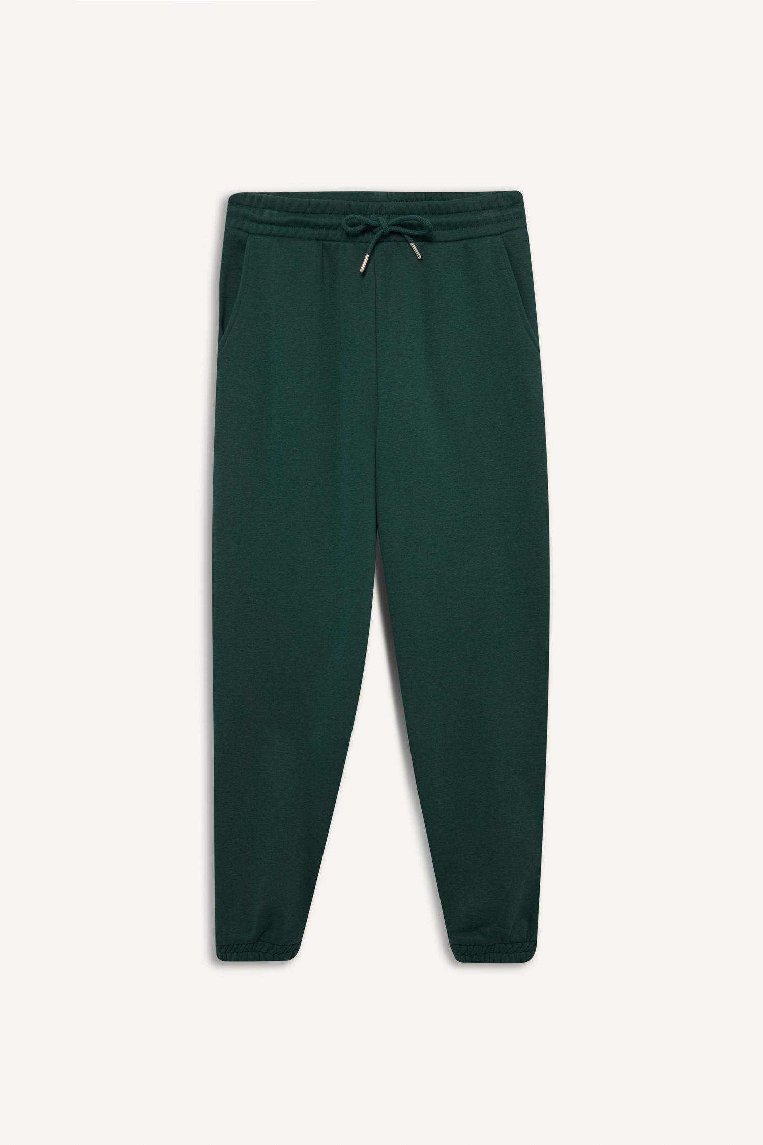 Jogger Kalın Eşofman Altı Cepli Yüksek Bel