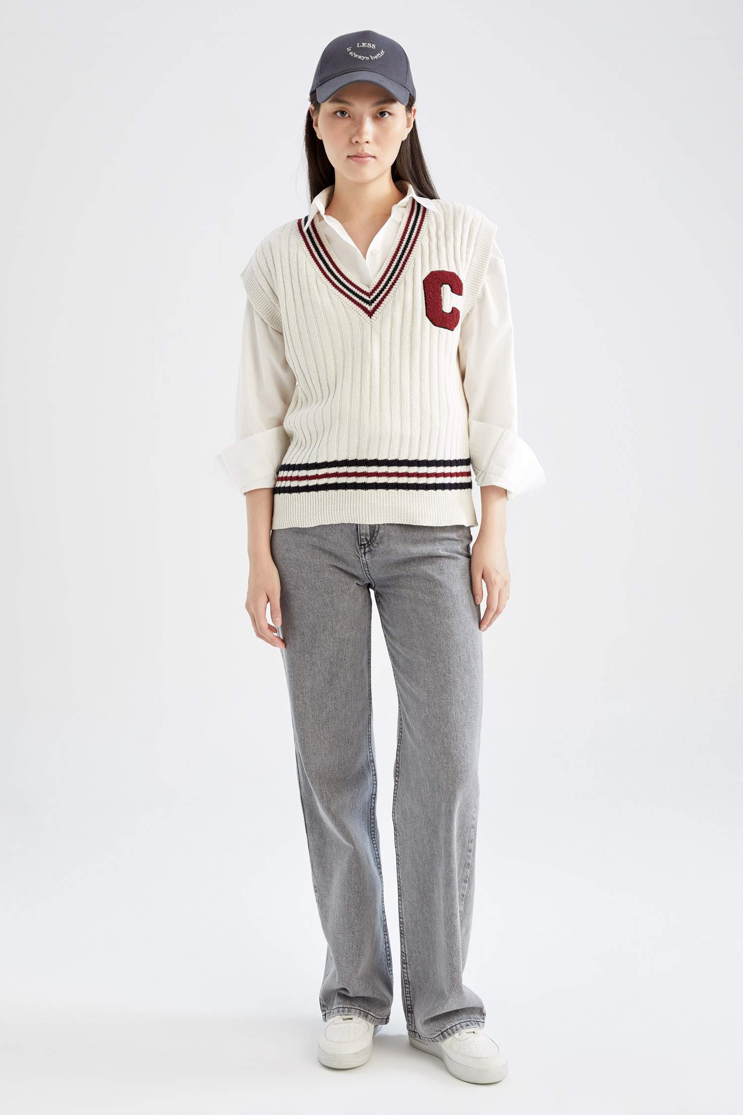 يلك اوفر سايز بياقة V