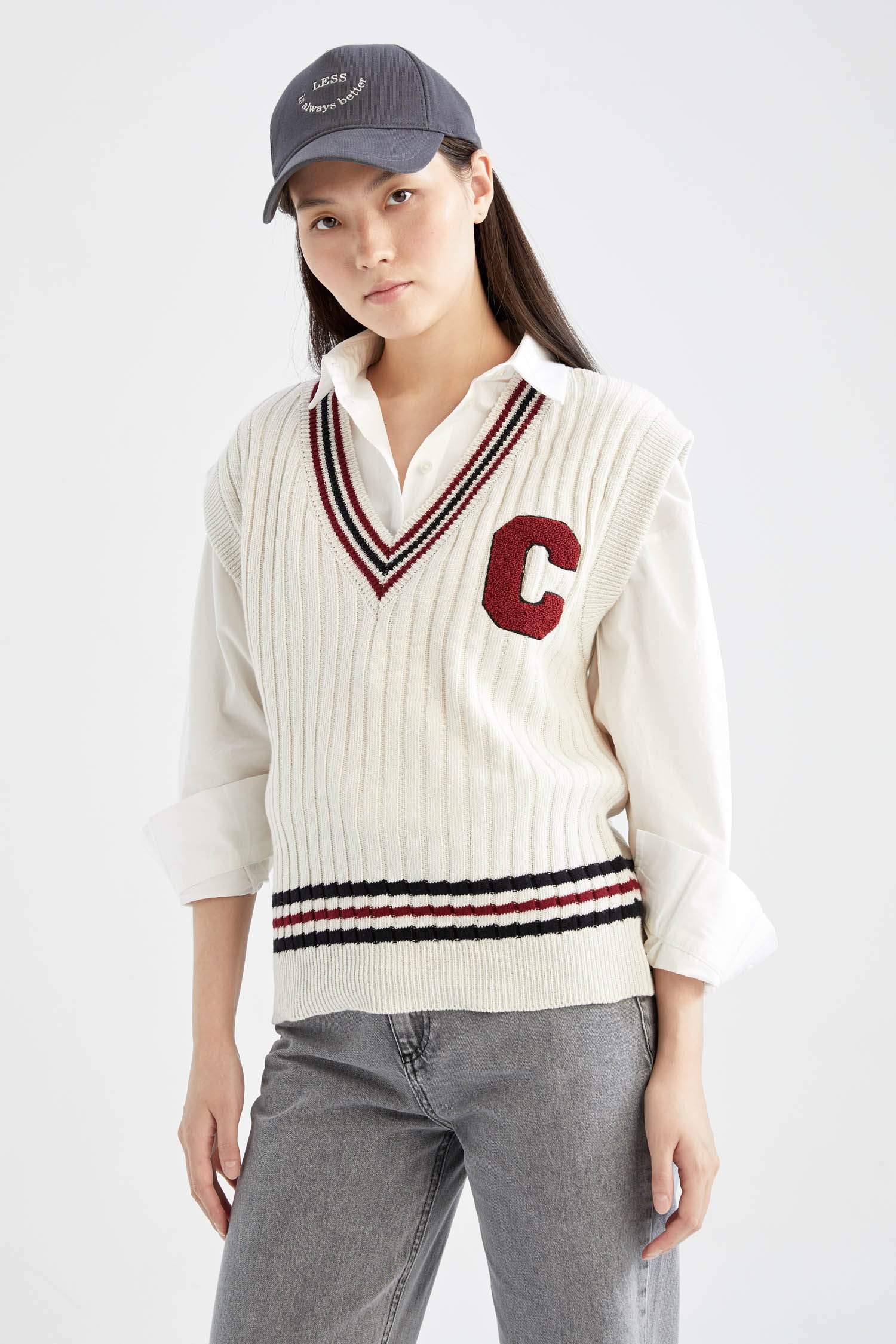 يلك اوفر سايز بياقة V