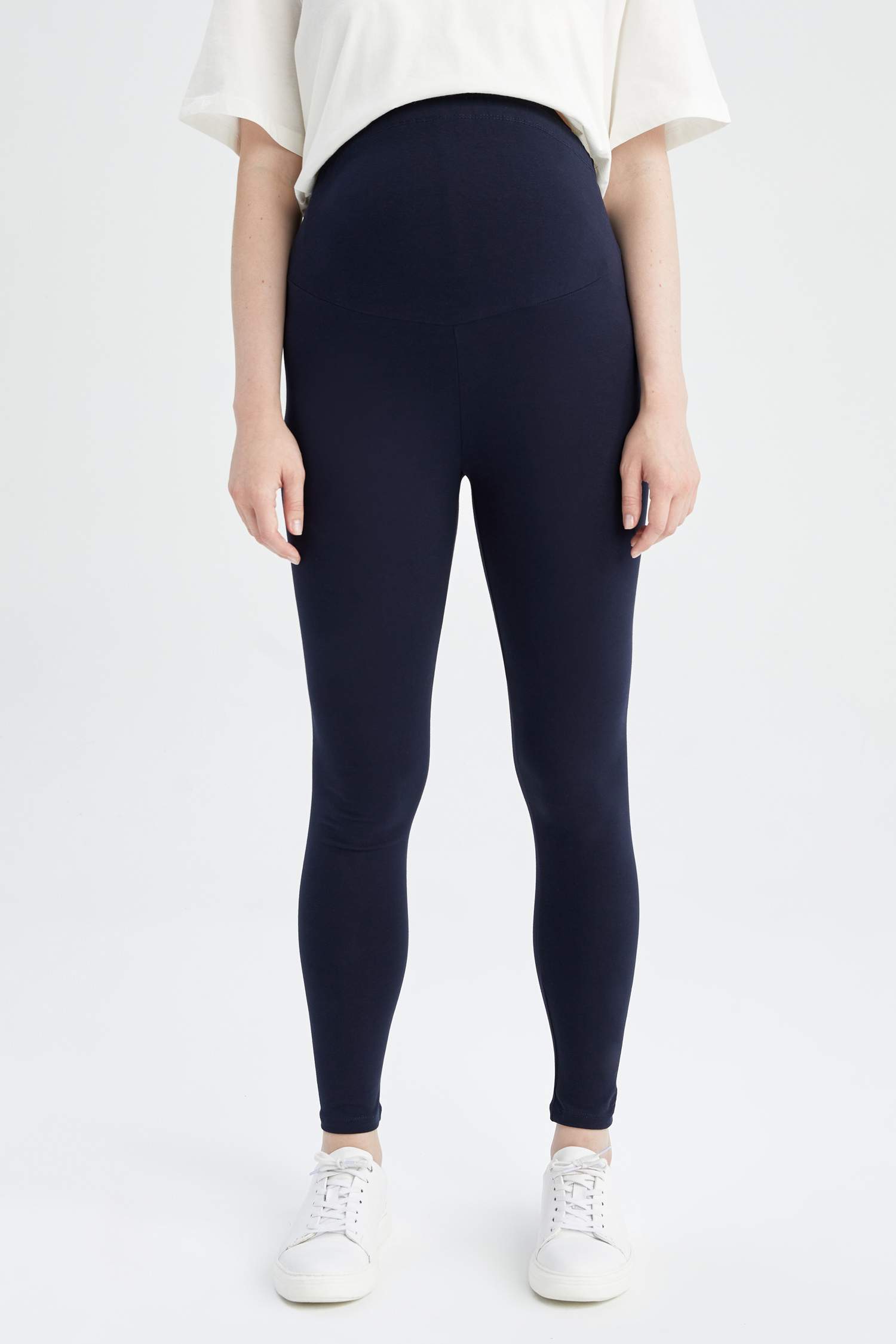 Navy Woman Skinny Fit Knitted Maternity Bottoms 2668494 DeFacto