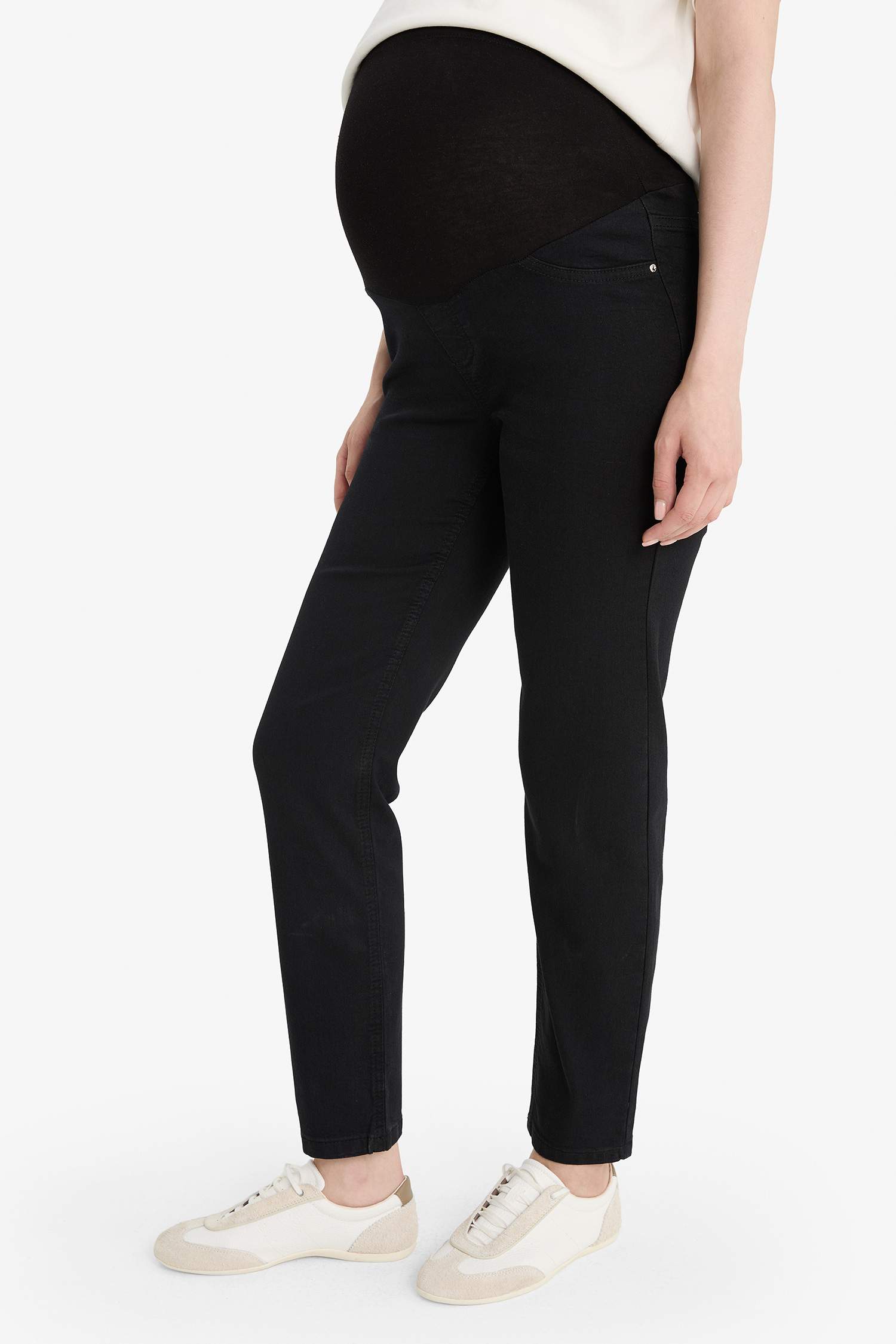 Skinny Fit Slim Leg Long Maternity Pants