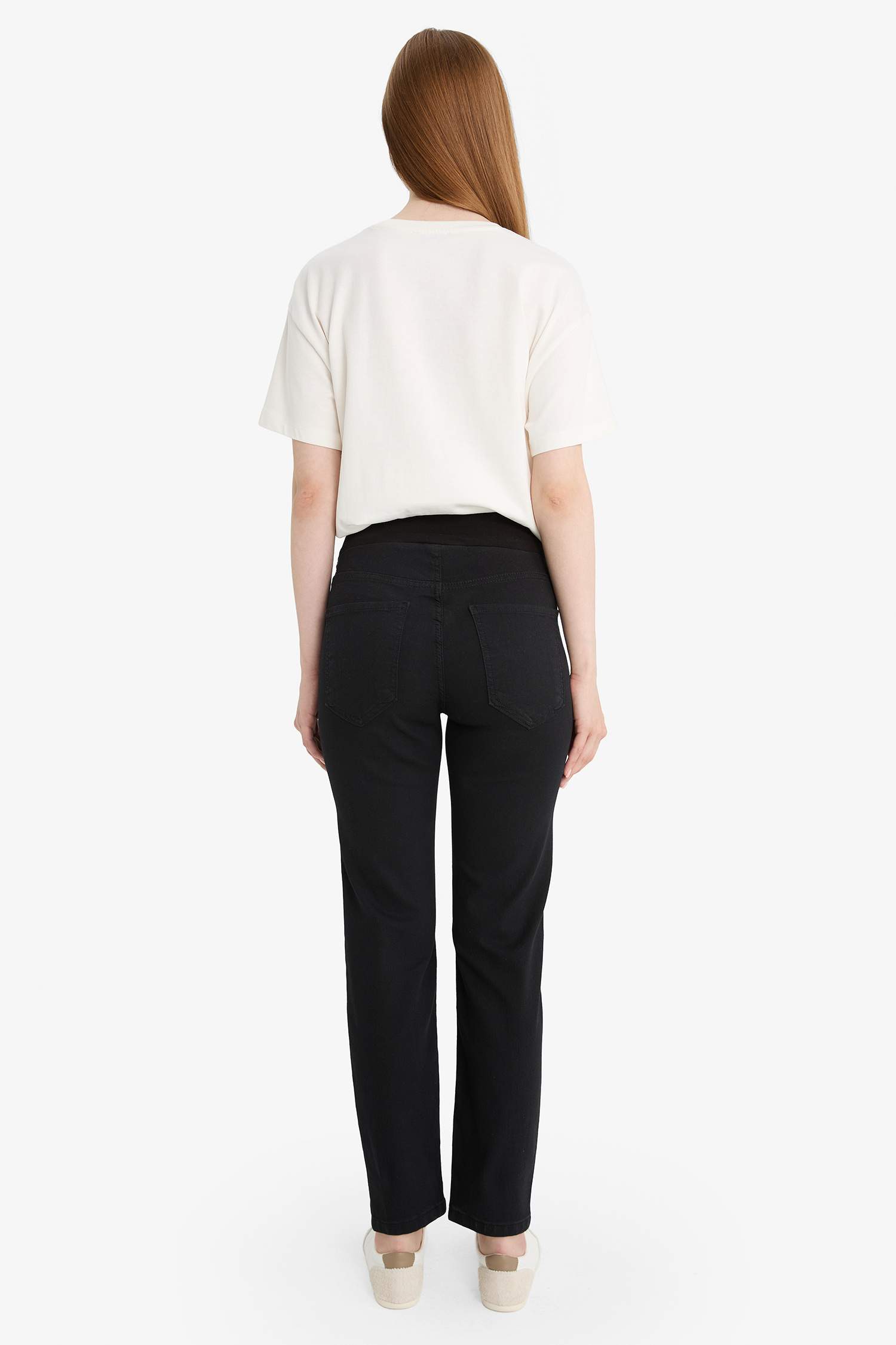 Skinny Fit Slim Leg Long Maternity Pants