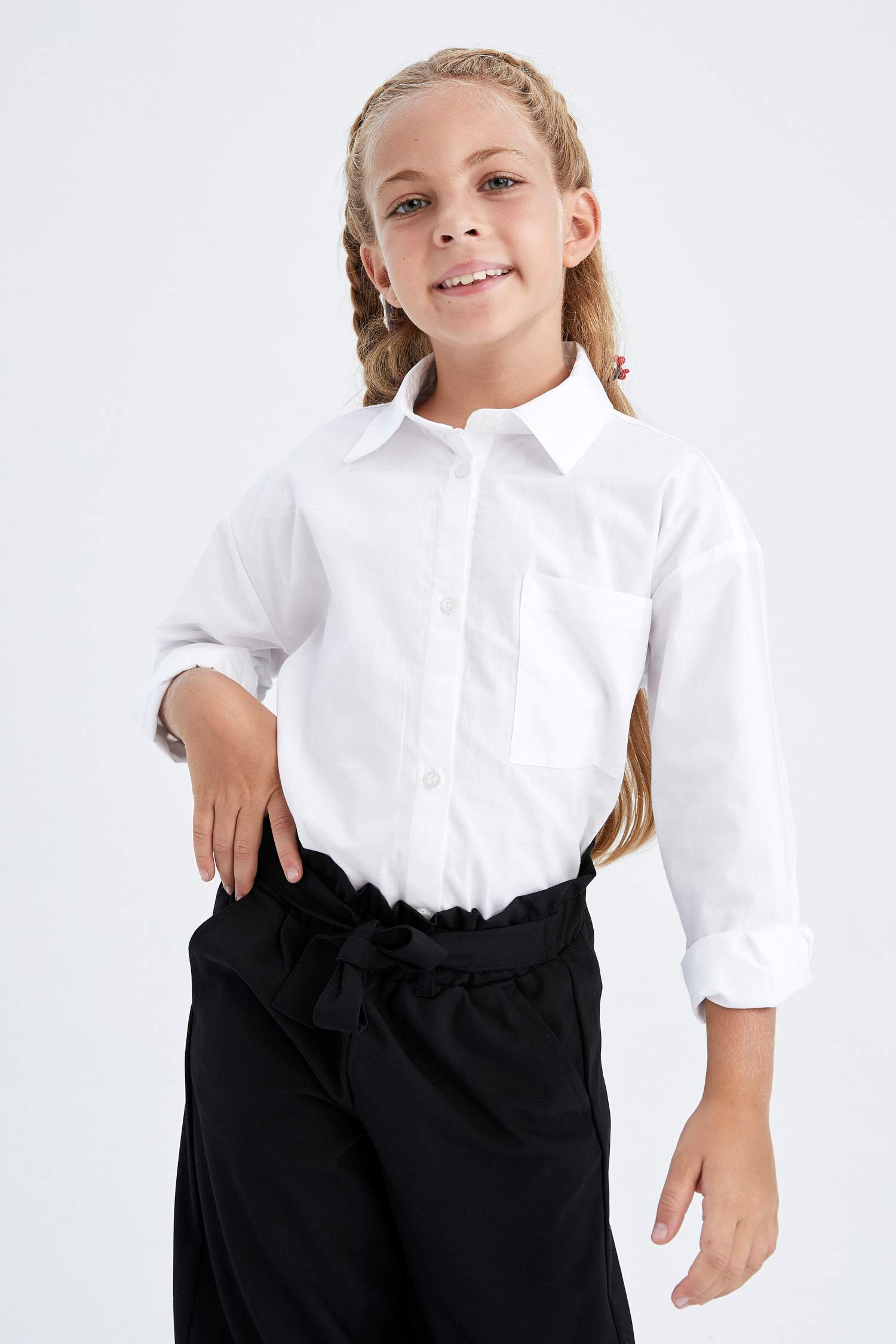 Қыздарға ұзын жеңді Ұзын жеңді көйлек