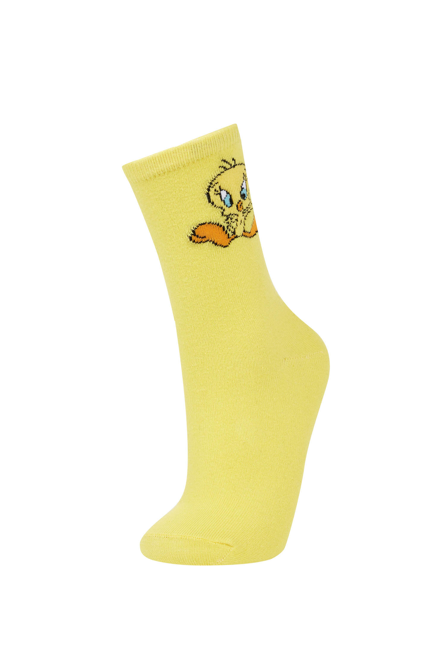 Defacto Kadın Looney Tunes Pamuklu 2'li Uzun Çorap. 3