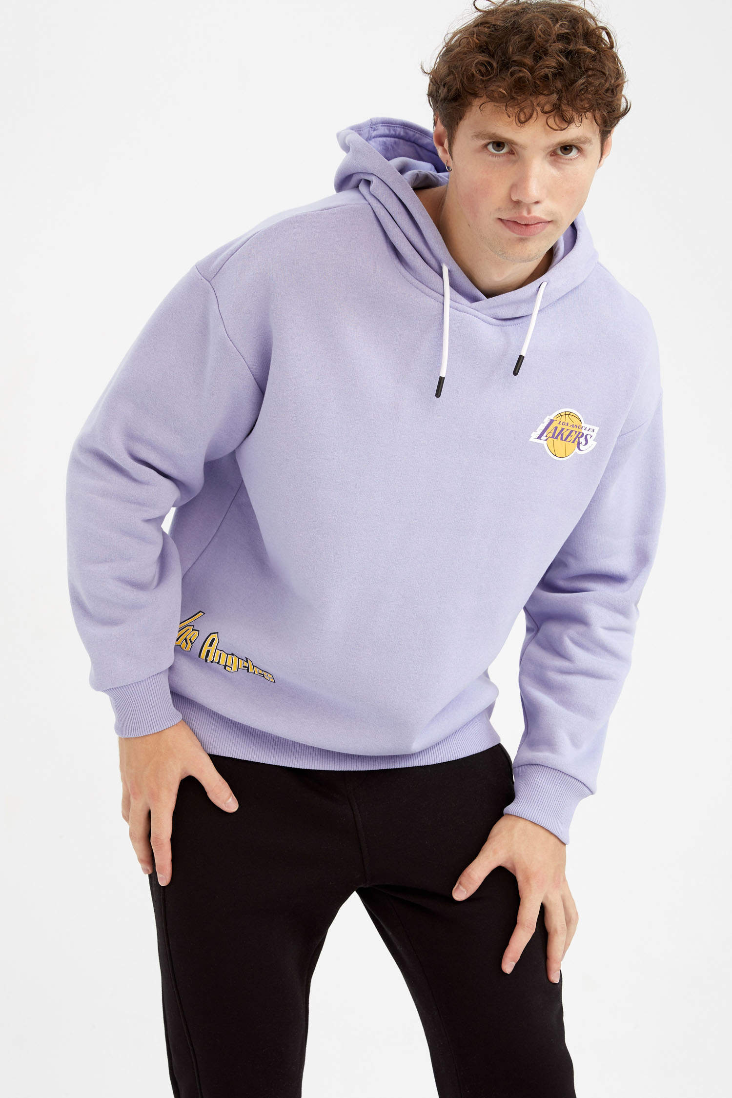 Defacto Fit Oversize Fit NBA Los Angeles Lakers Cardigan