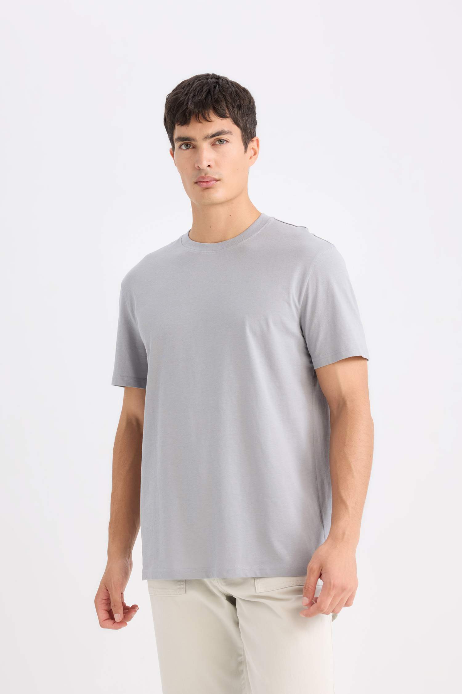 New Regular Fit Crew Neck Short Sleeve T-Shirt