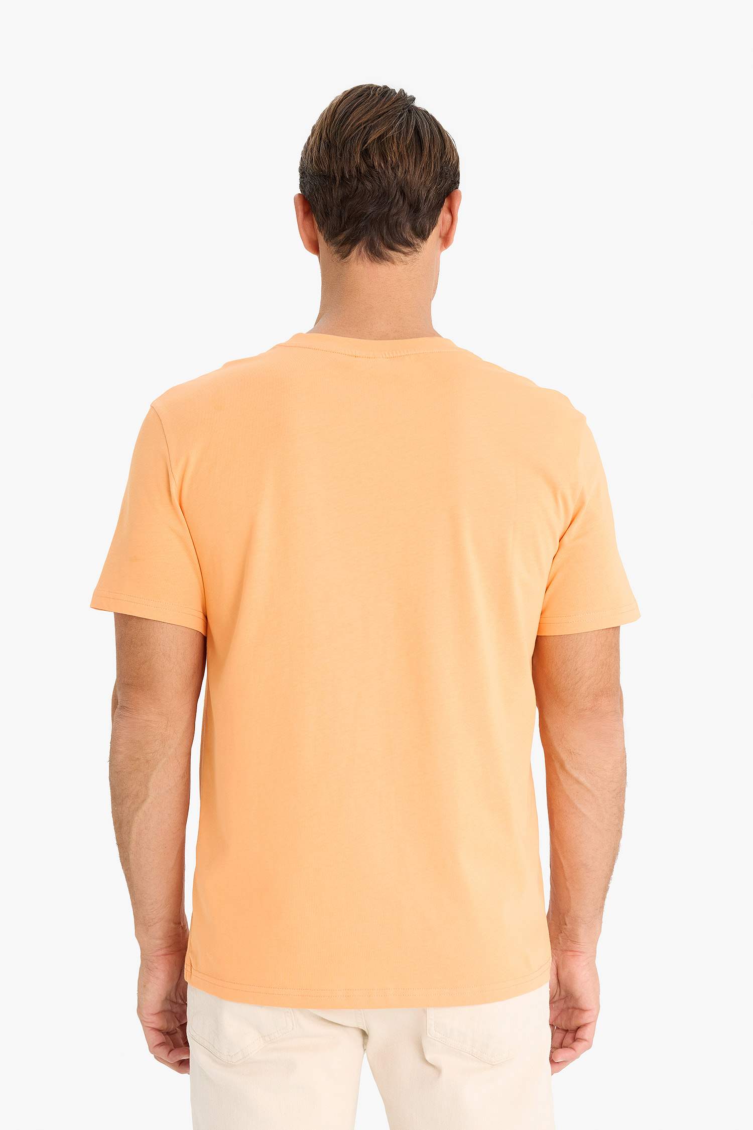 New Regular Fit Crew Neck Basic T-Shirt