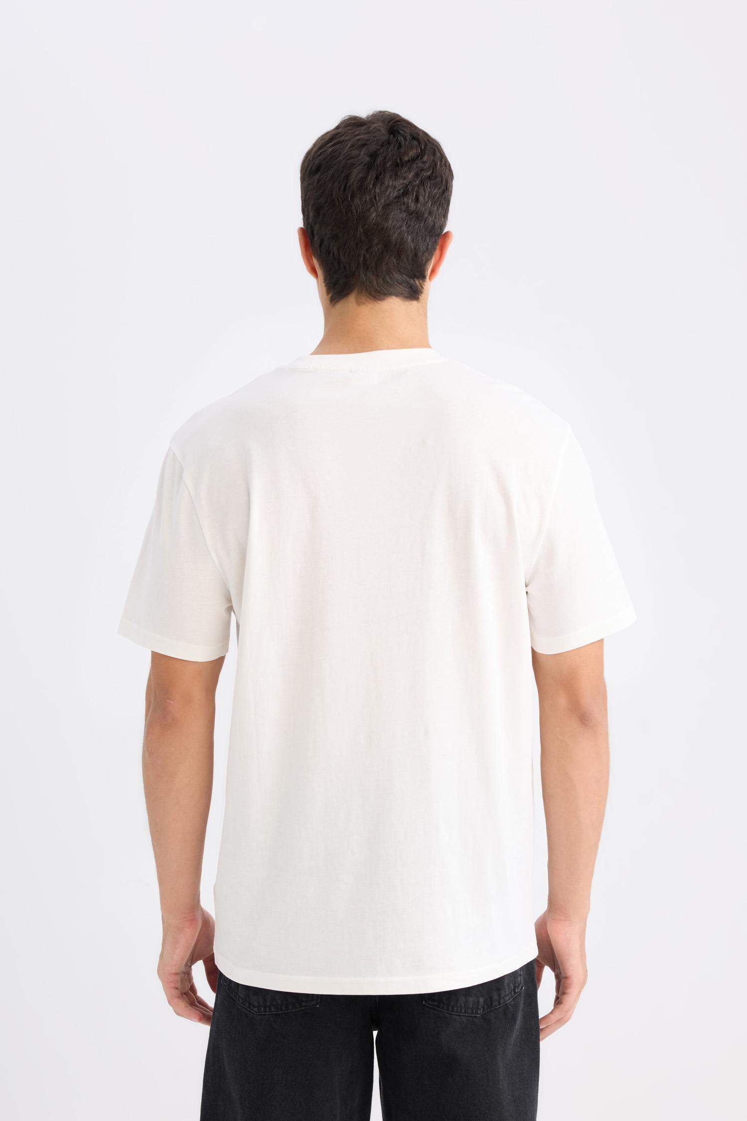 New Regular Fit Crew Neck Basic Short Sleeve T-Shirt