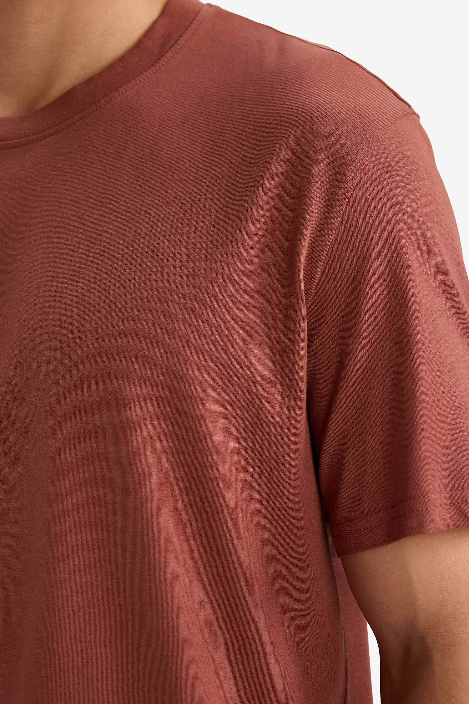 T-shirt à col rond et manches courtes Coupe régulière