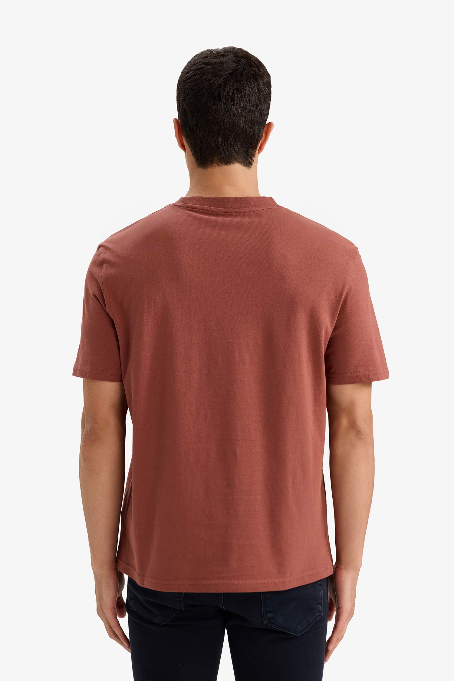 T-shirt à col rond et manches courtes Coupe régulière