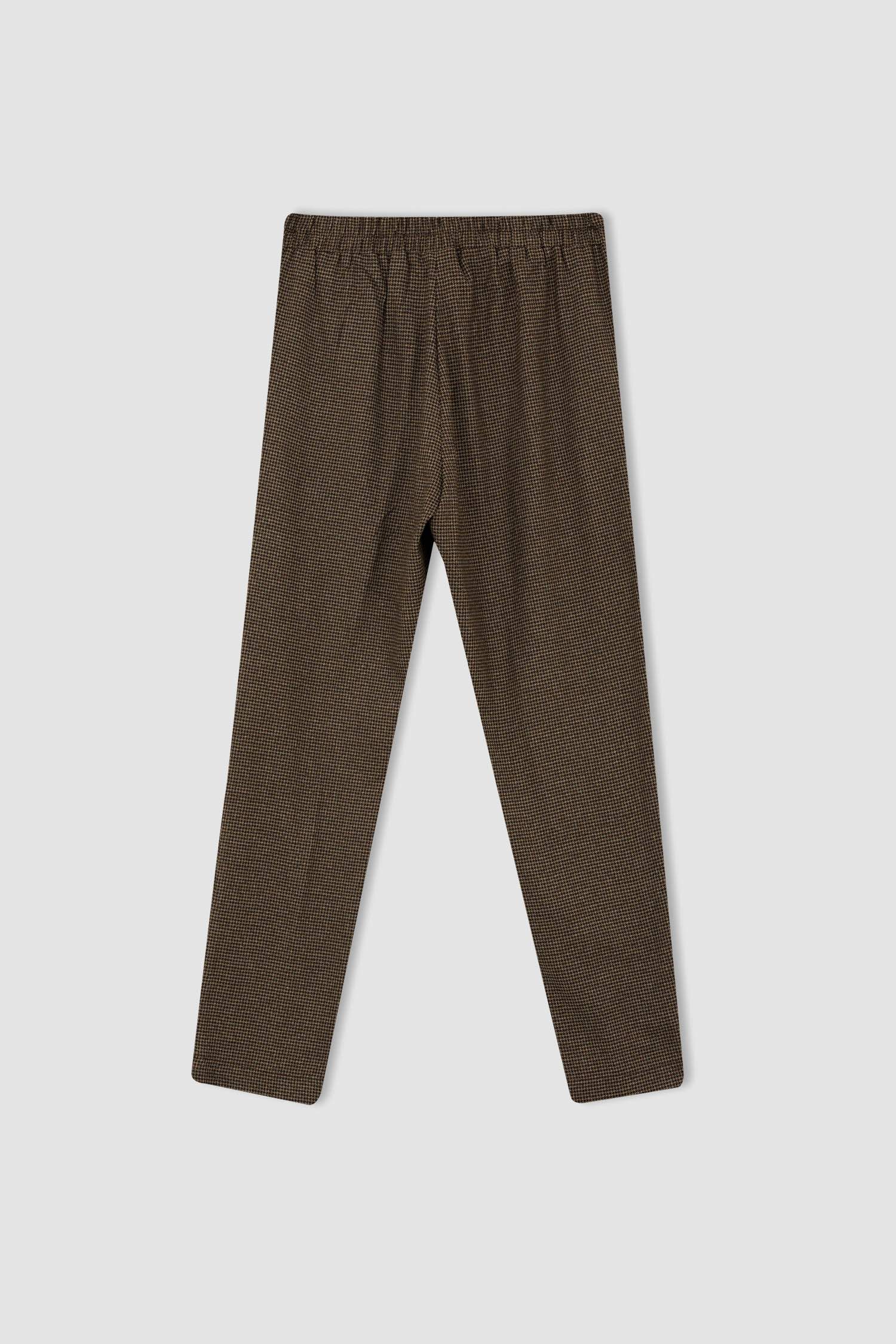 Брюки джоггеры прямого кроя в клетку