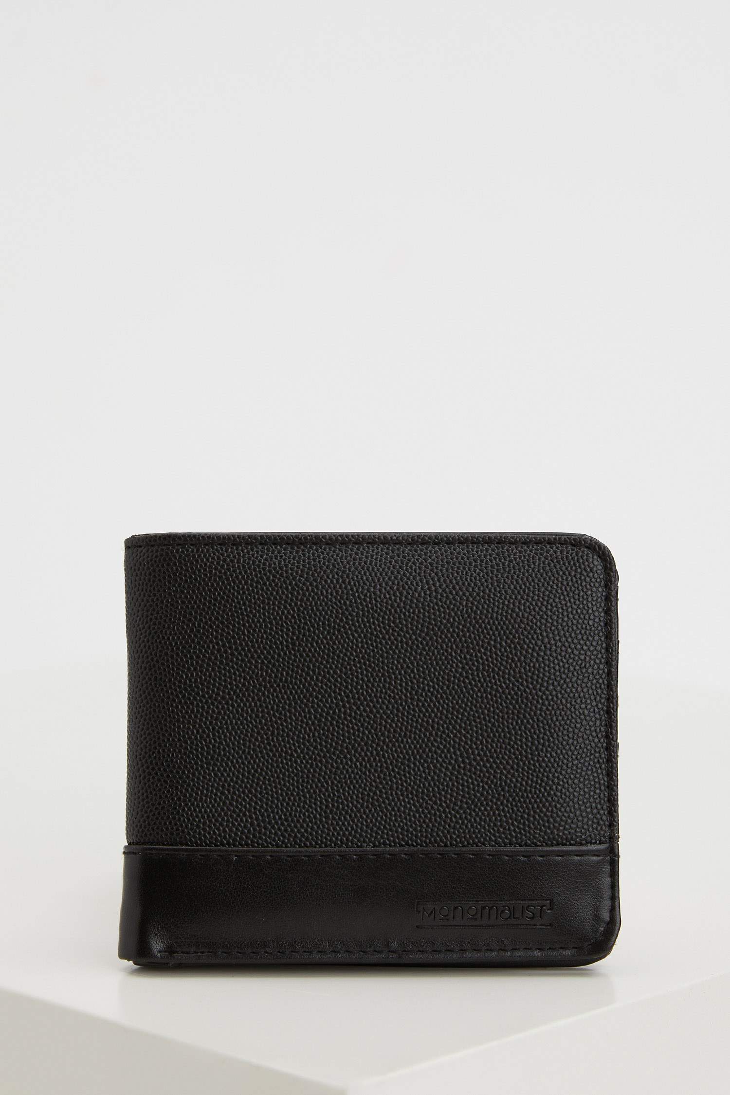 Black MEN Faux Leather Wallet 2339080 DeFacto