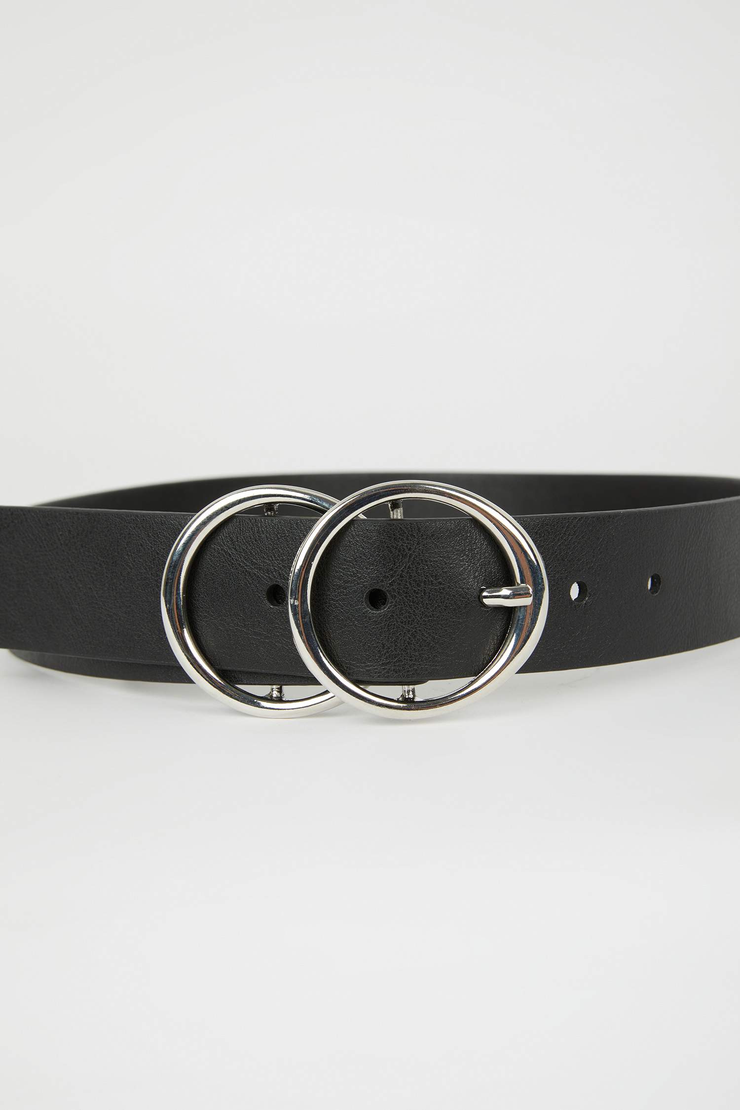 Kadın Dikdörtgen Toka Suni Deri Jean Kemeri