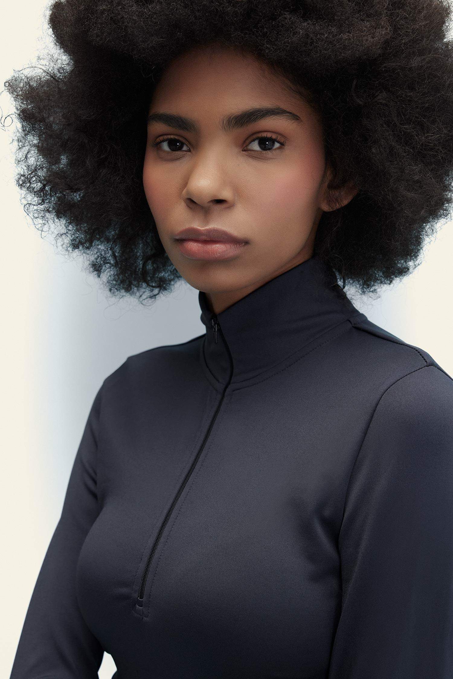 Slim Fit Zippered T-Shirt