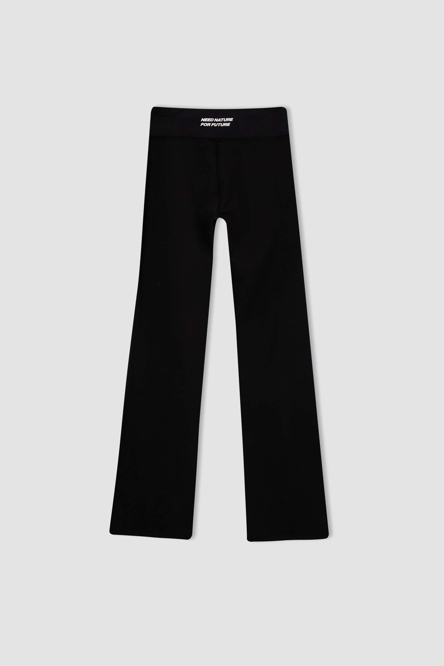 Defacto Fit Regular Fit High Waist Wide Leg Soft Feather Warmtech Sweatpants