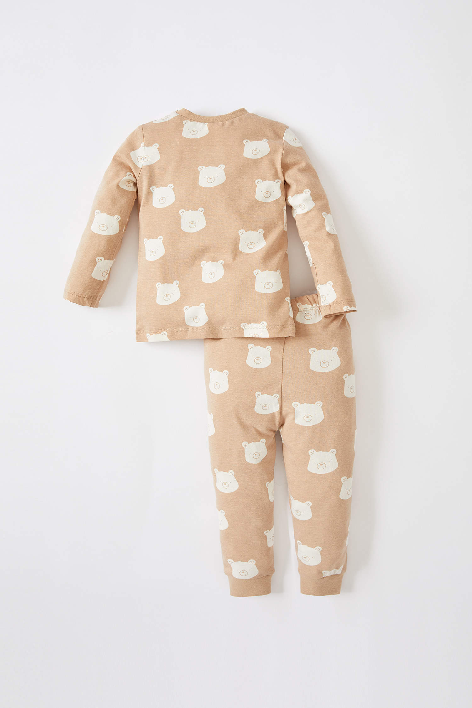 Beige BÉBÉ GARÇON Ensemble de pyjama à manches courtes et camisole côtelé  pour bébé garçon 2431839 | DeFacto