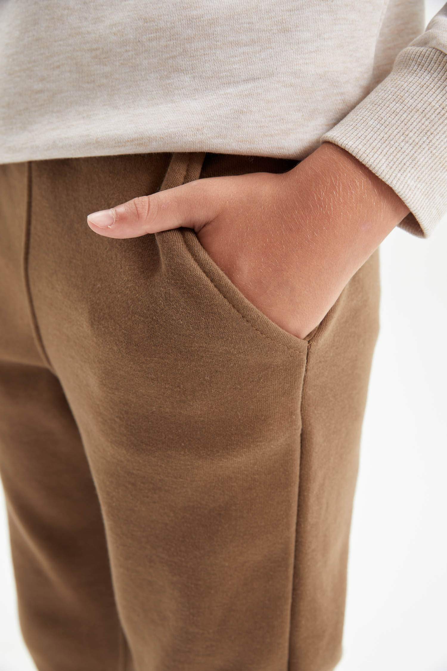 Erkek Çocuk Beli Paçası Lastikli Cepli Jogger Okul Eşofman Altı