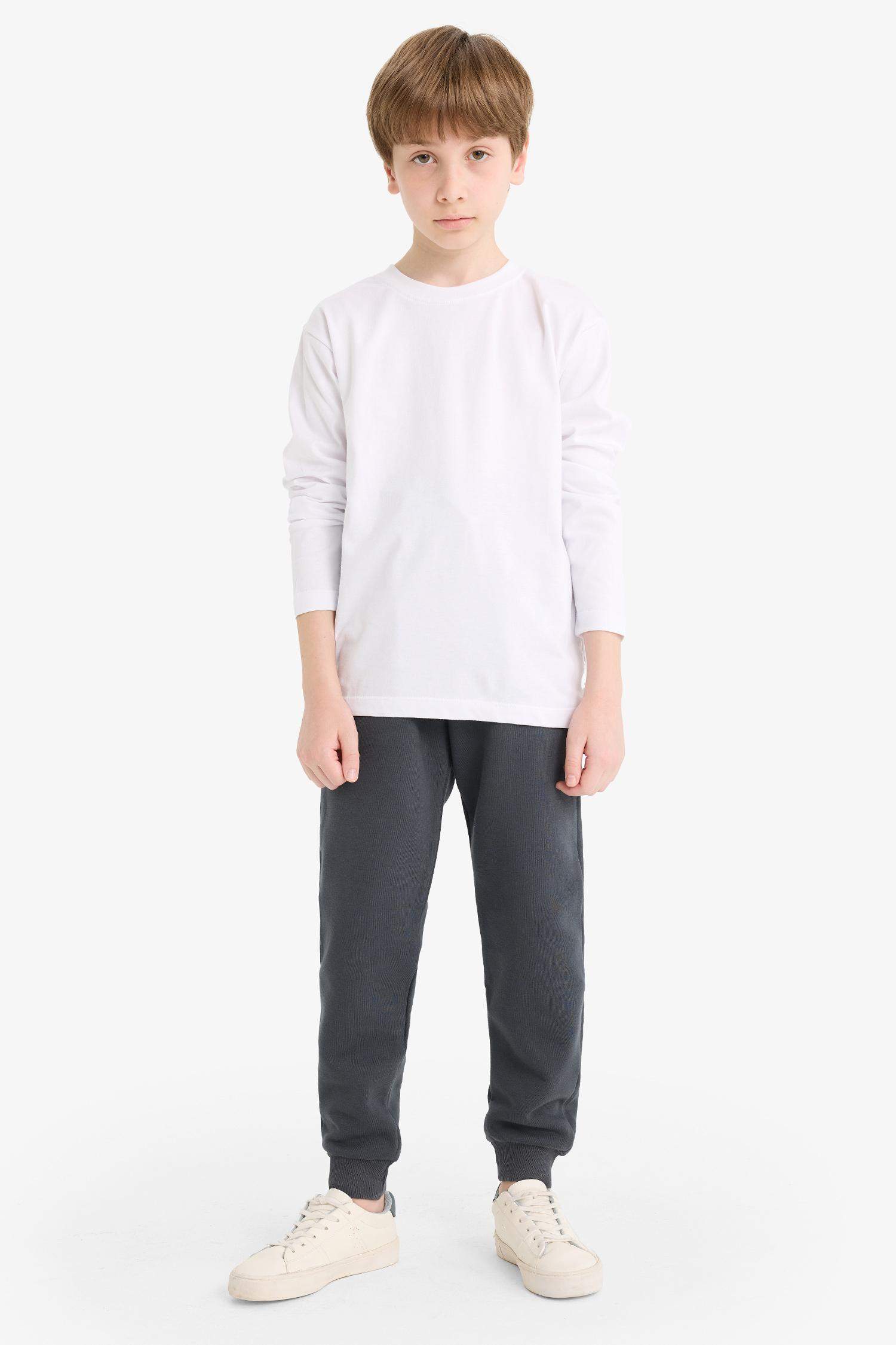 سروال قماش سميك قصة عادية