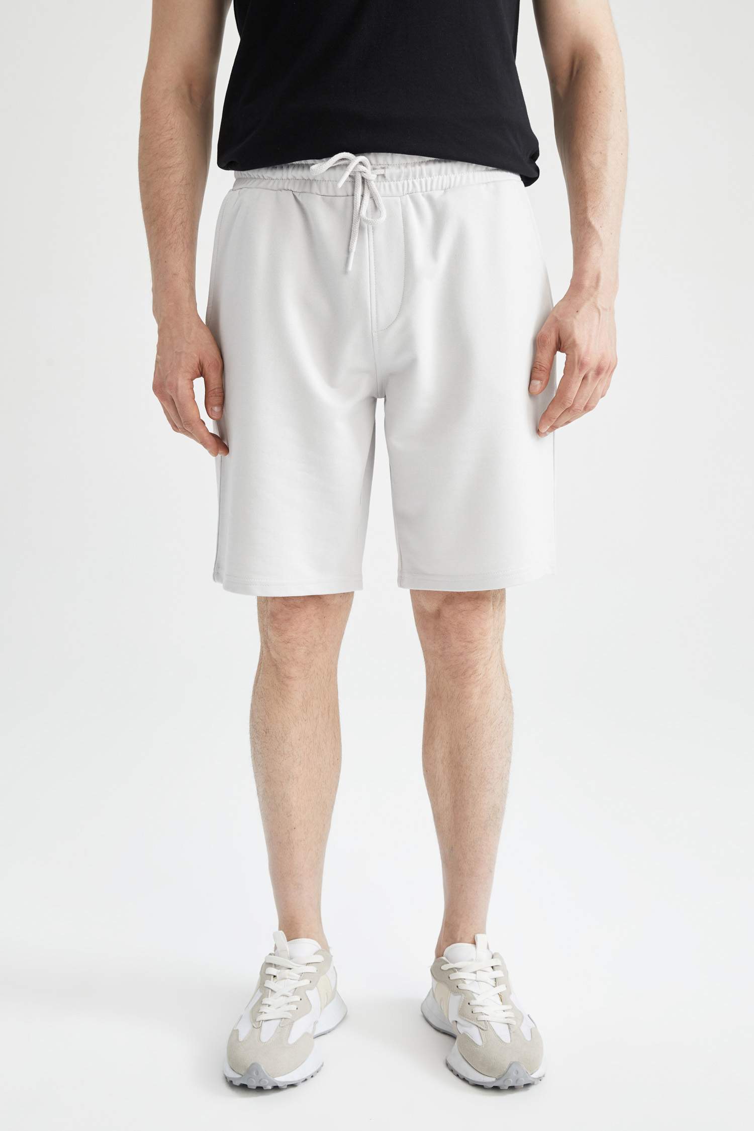 Regular Fit Pamuklu Penye Şort