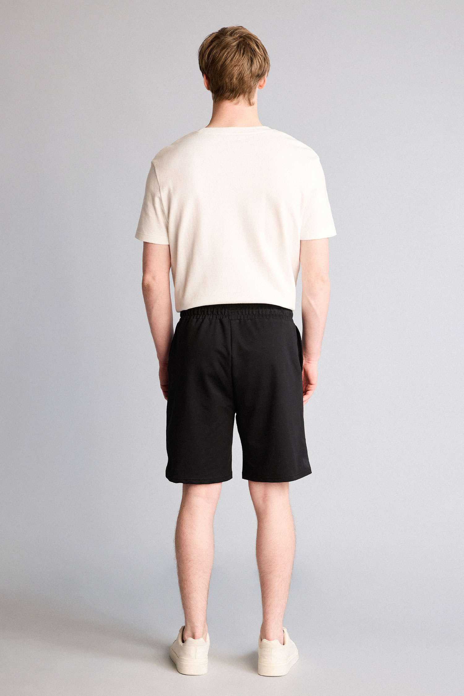 DeFacto Slim Fit Pamuklu Basic Bermuda Şort görsel 5
