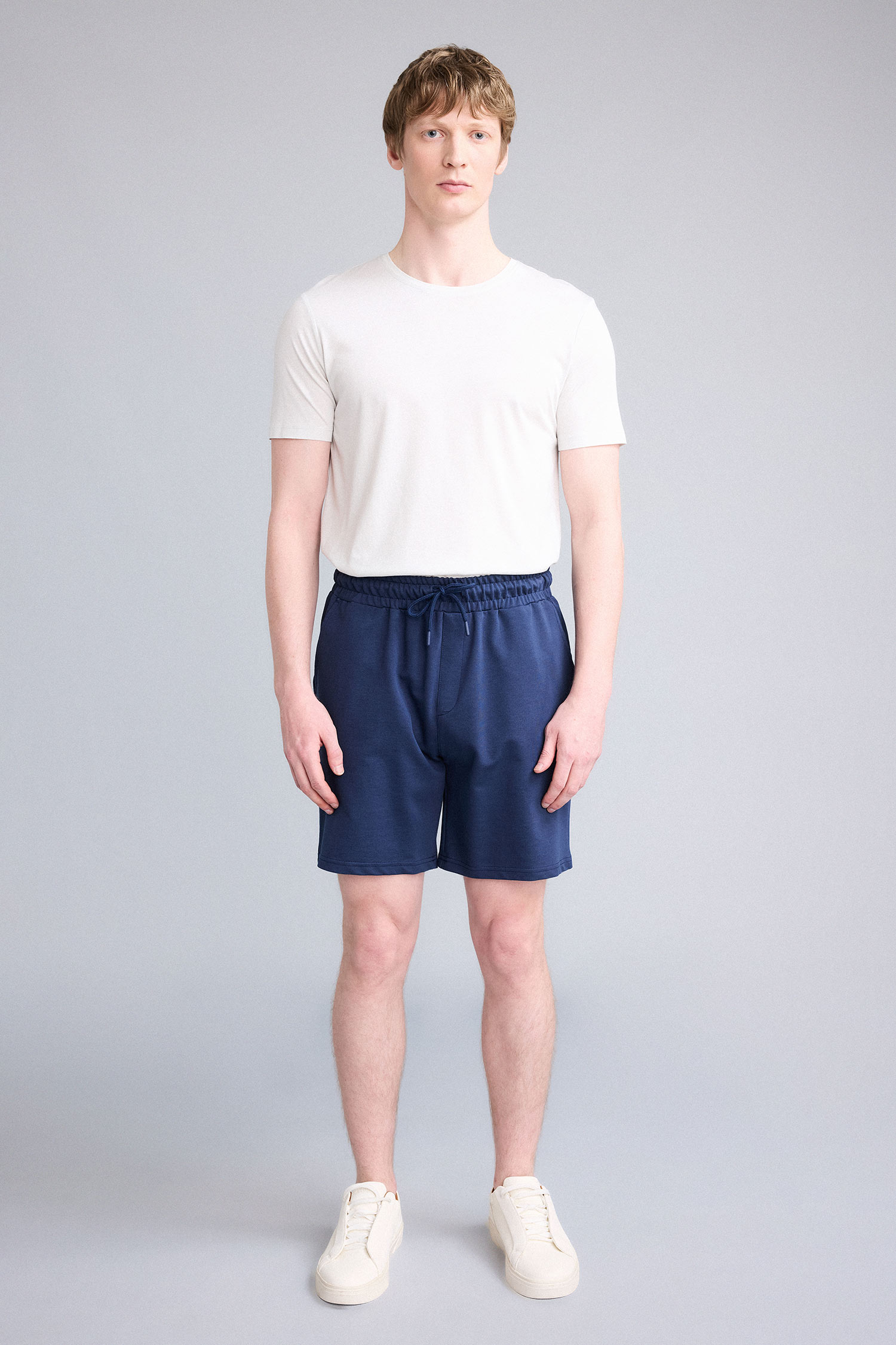 DeFacto Slim Fit Pamuklu Basic Bermuda Şort