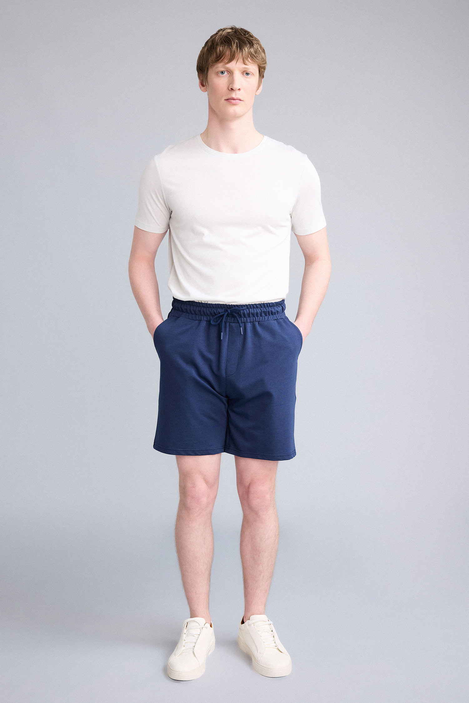 DeFacto Slim Fit Pamuklu Basic Bermuda Şort görsel 2
