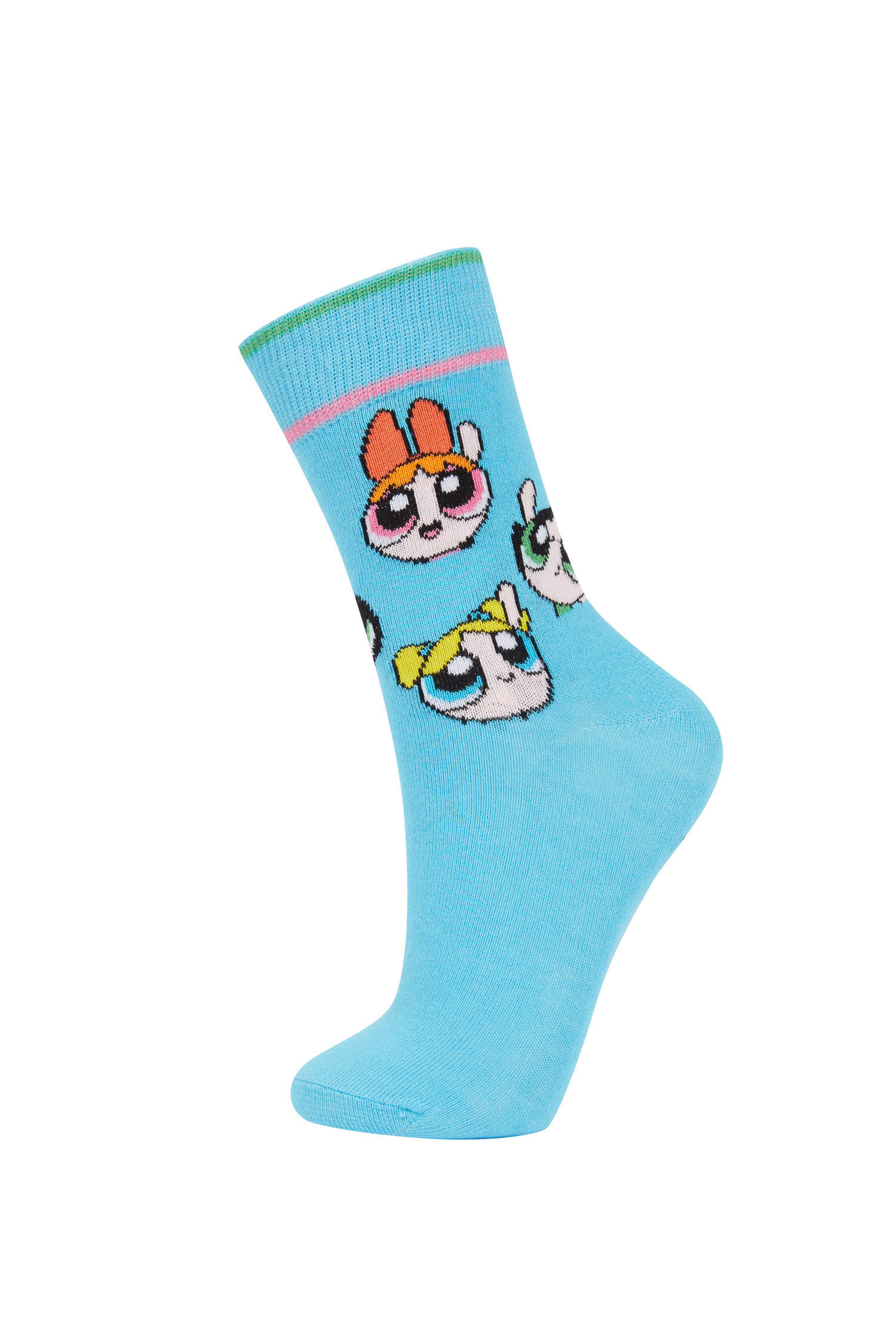Mixed Color WOMAN 2 piece PowerPuff Girls Licensed Long sock 2695175 ...