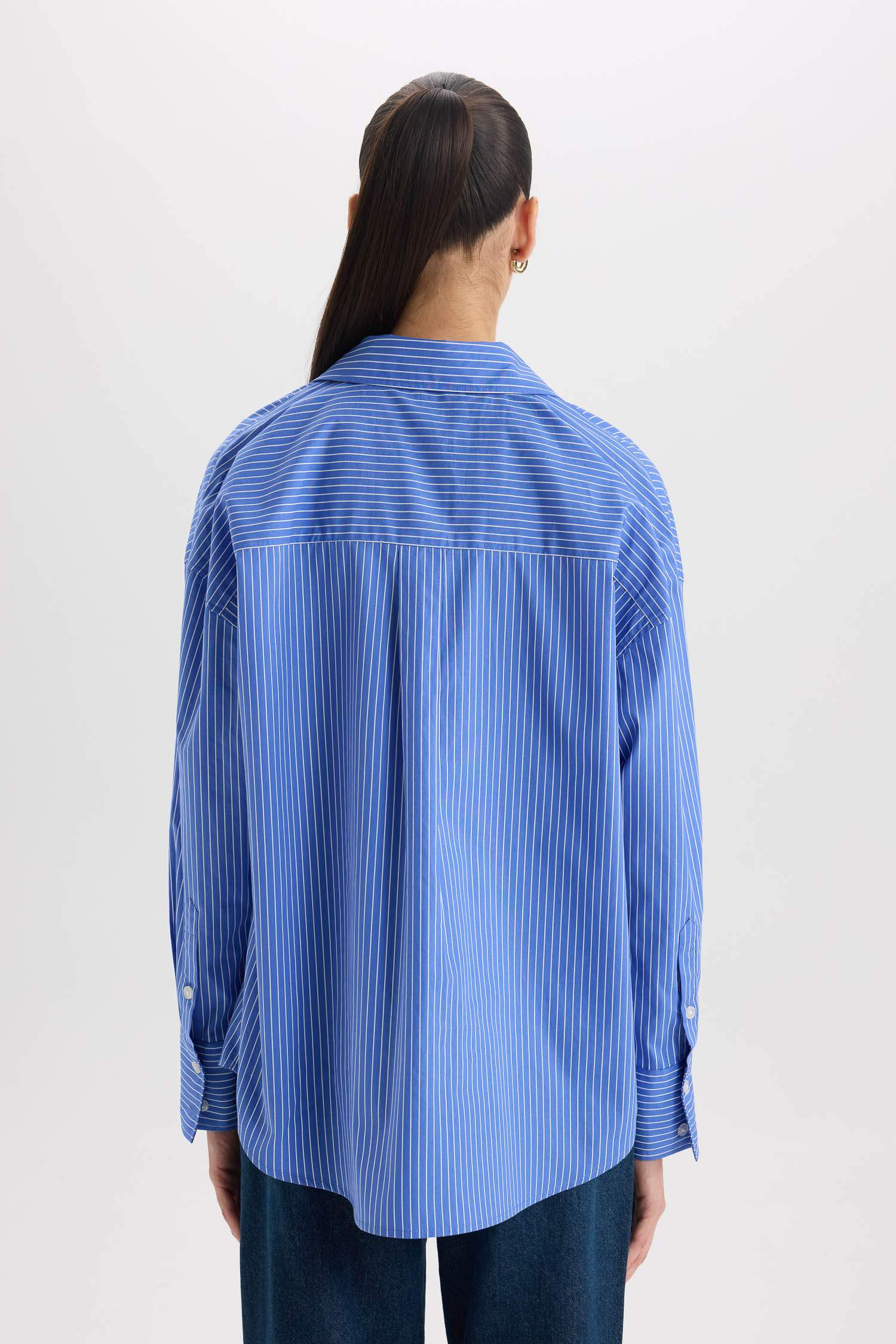 Рубашка оверсайз из поплина