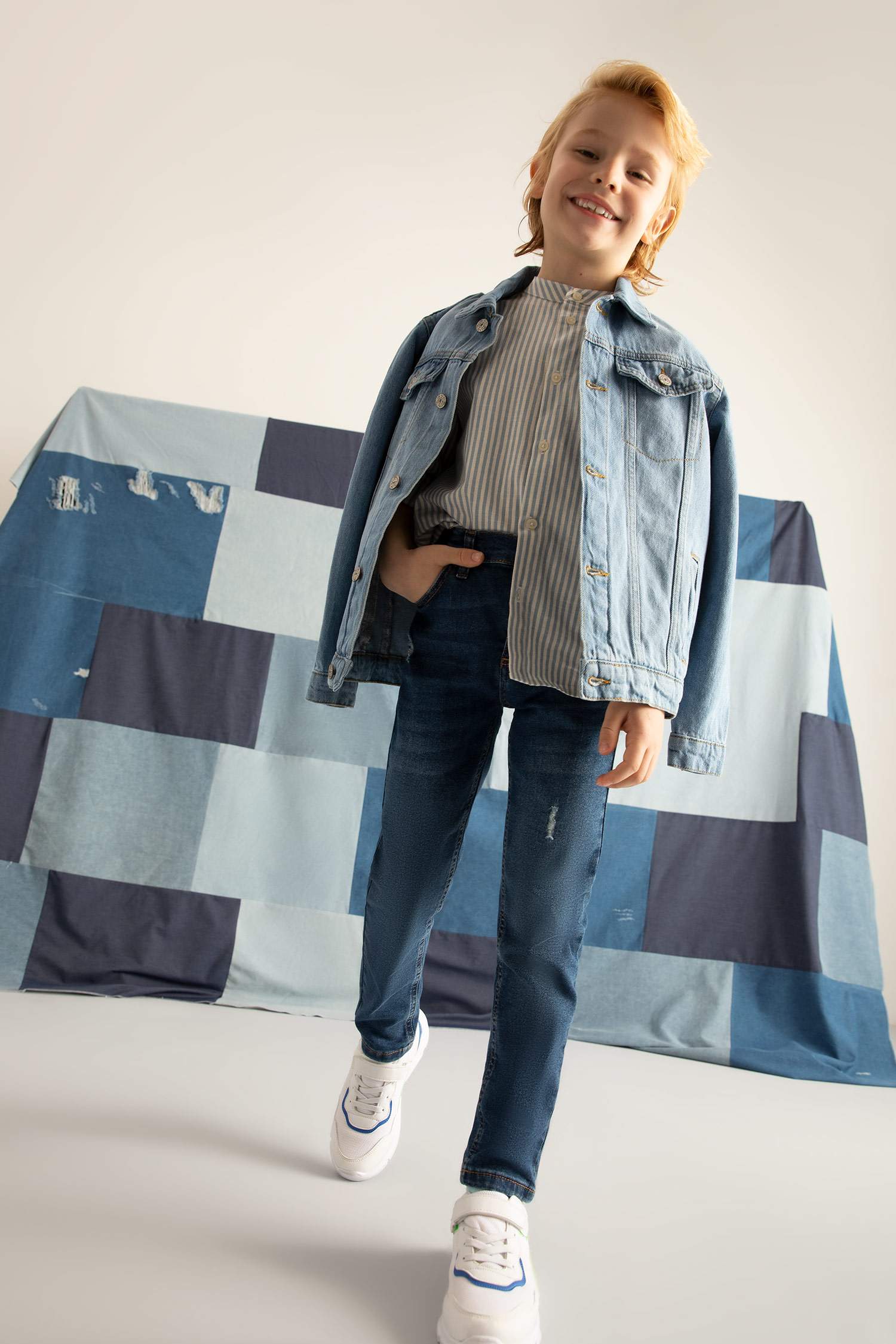 Blue BOYS \u0026 TEENS Boy Basic Straight 