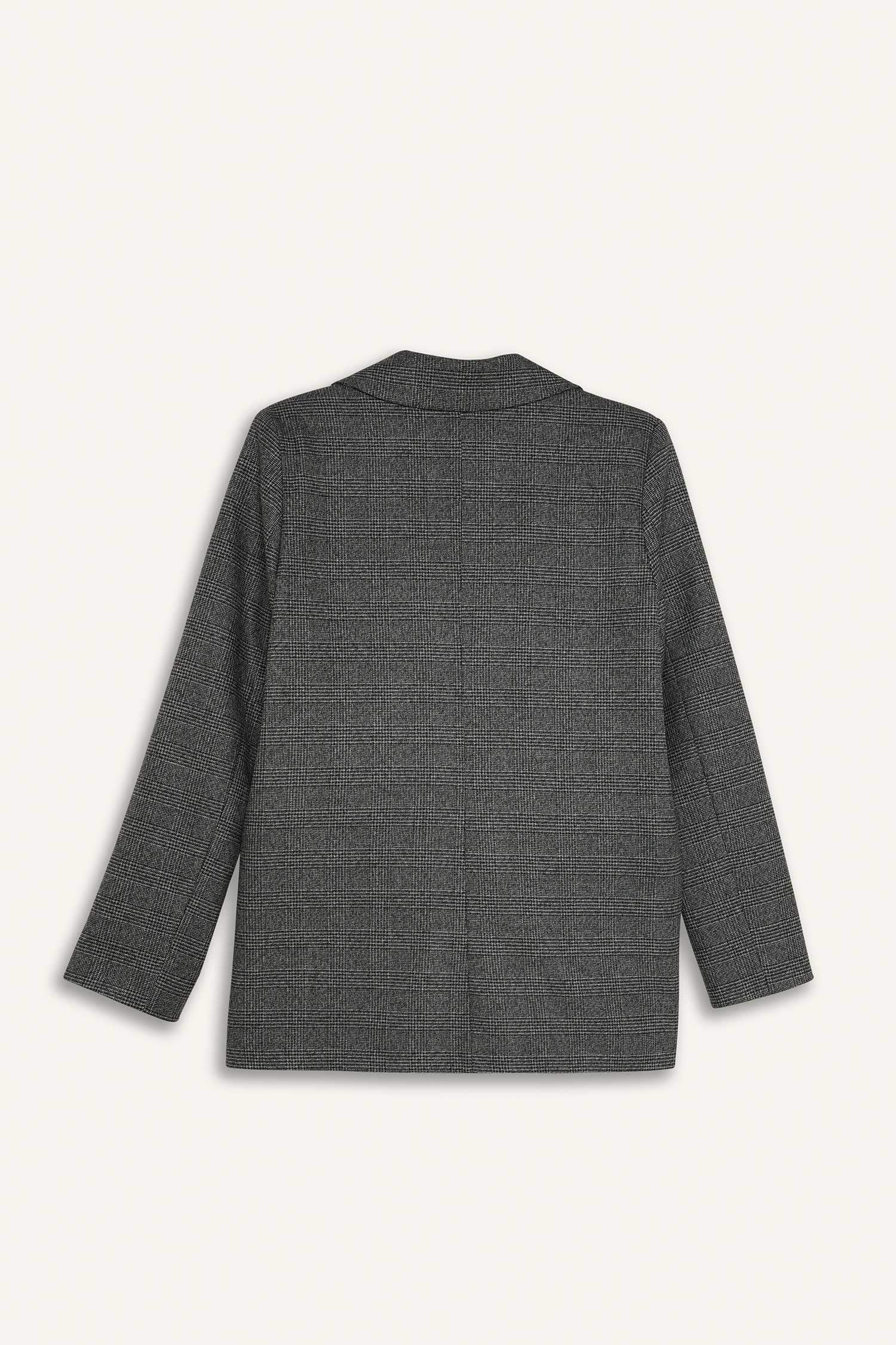 Oversize Geniş Kalıp Düğmeli Blazer Ceket