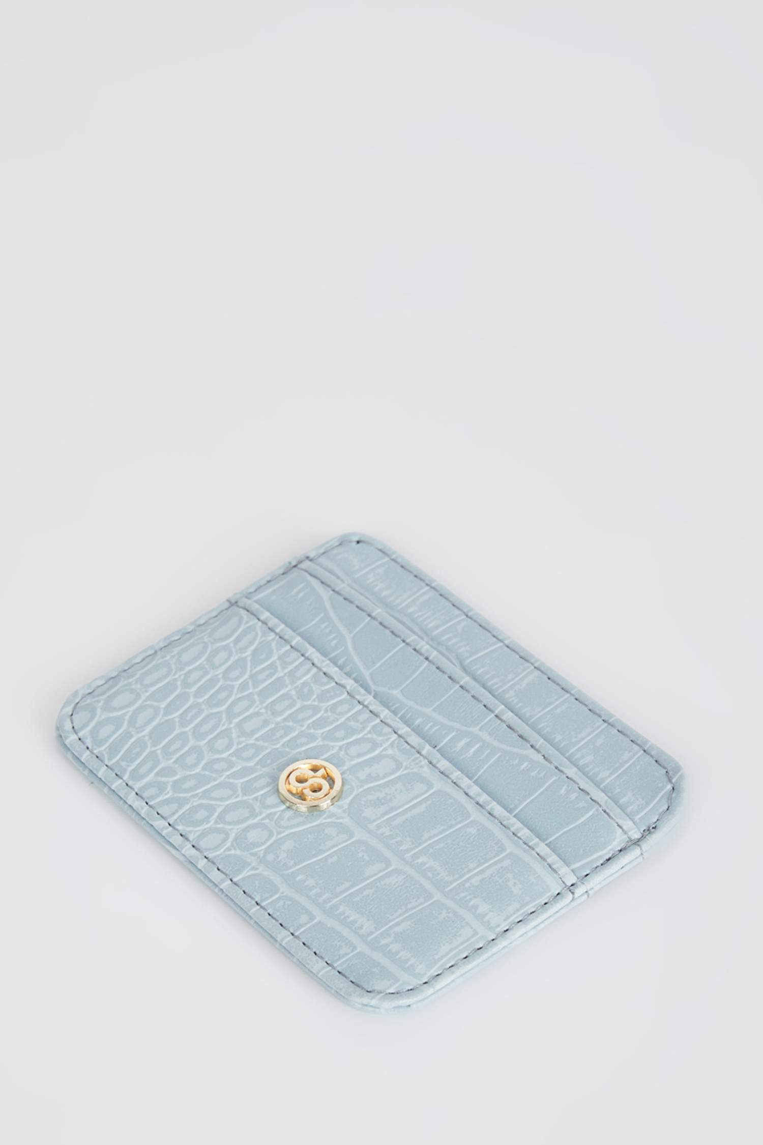Women's Faux Leather Croco Card Holder