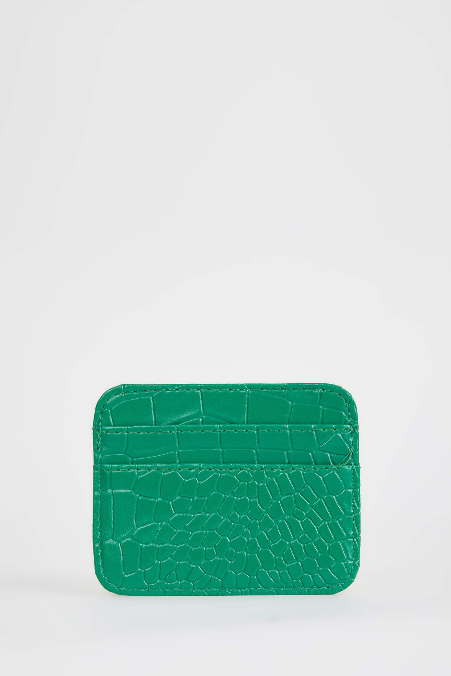 Women's Faux Leather Croco Card Holder