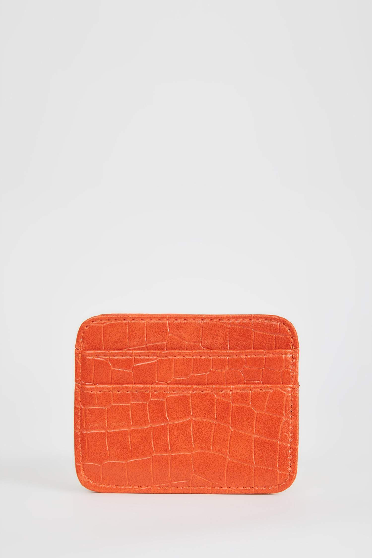 حافظة بطاقات جلد التمساح من الجلد الصناعي للسيدات